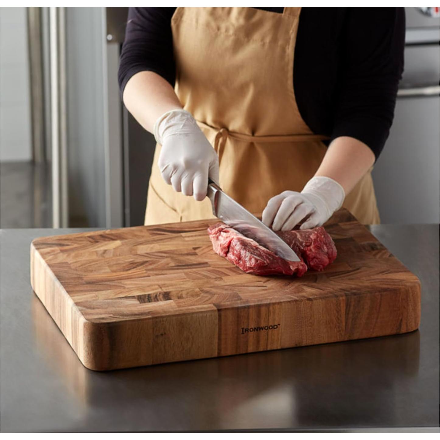 Tabla de Cortar de Madera de Acacia Ironwood Gourmet 50.8x35.6 cm