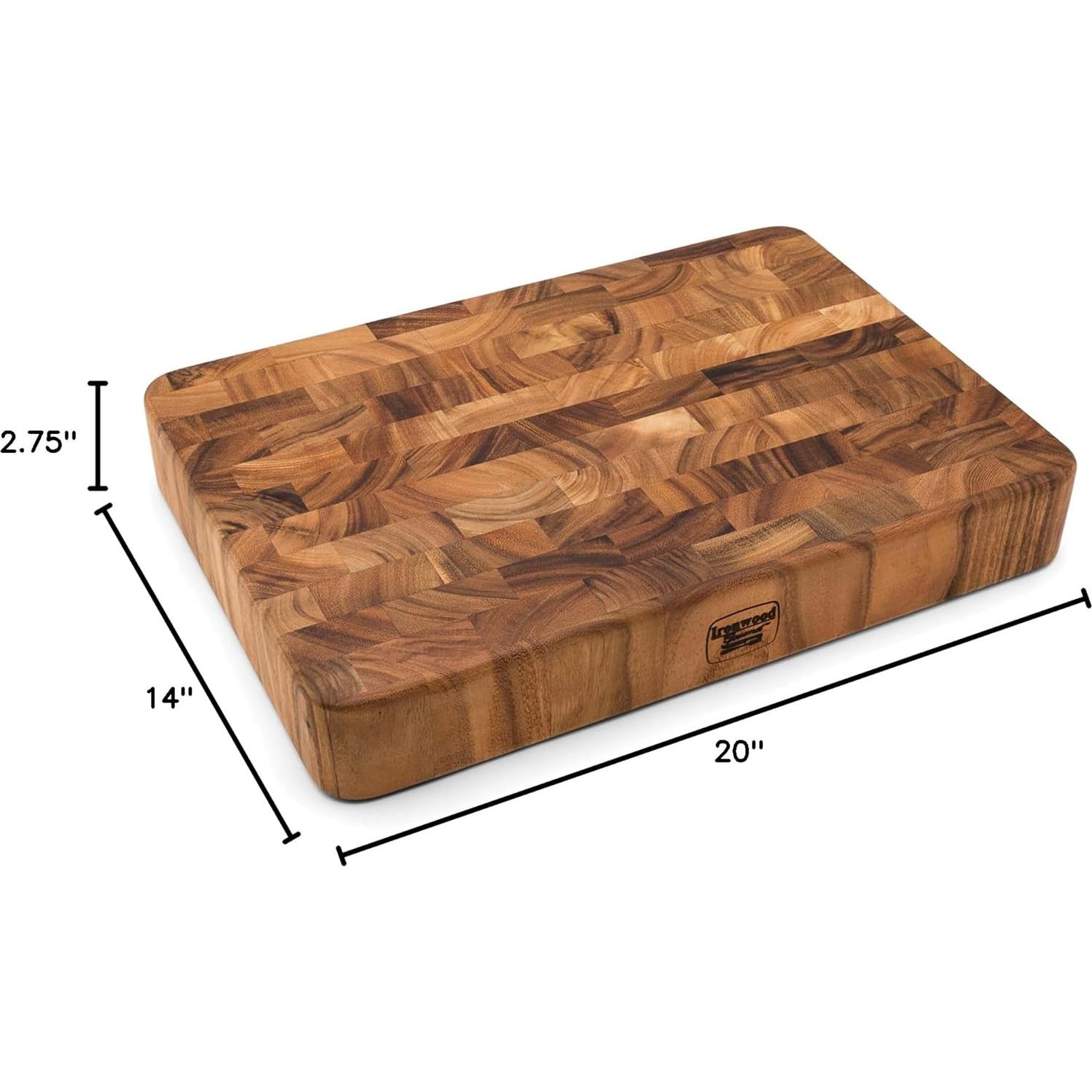 Tabla de Cortar de Madera de Acacia Ironwood Gourmet 50.8x35.6 cm