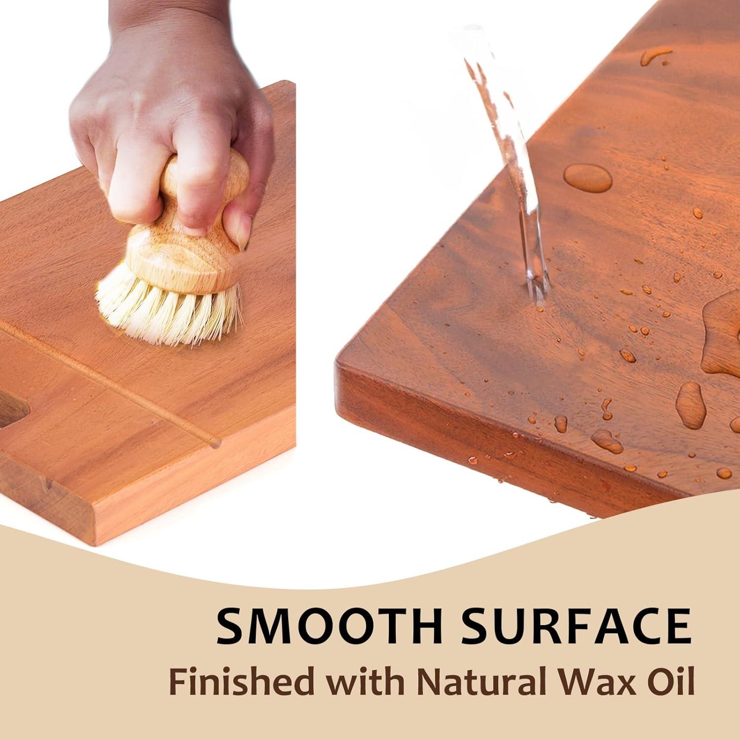 Tabla de Cortar de Madera Caoba LUBAN 40.6x27.9cm Antideslizante