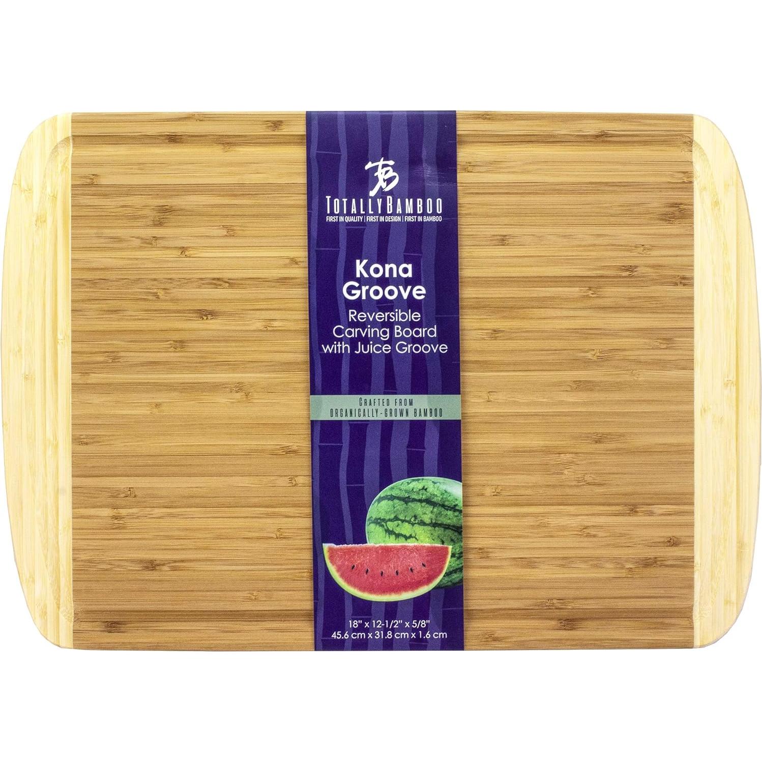 Tabla de Cortar de Bambú Kona Groove Totally Bamboo 45.7x31.8cm
