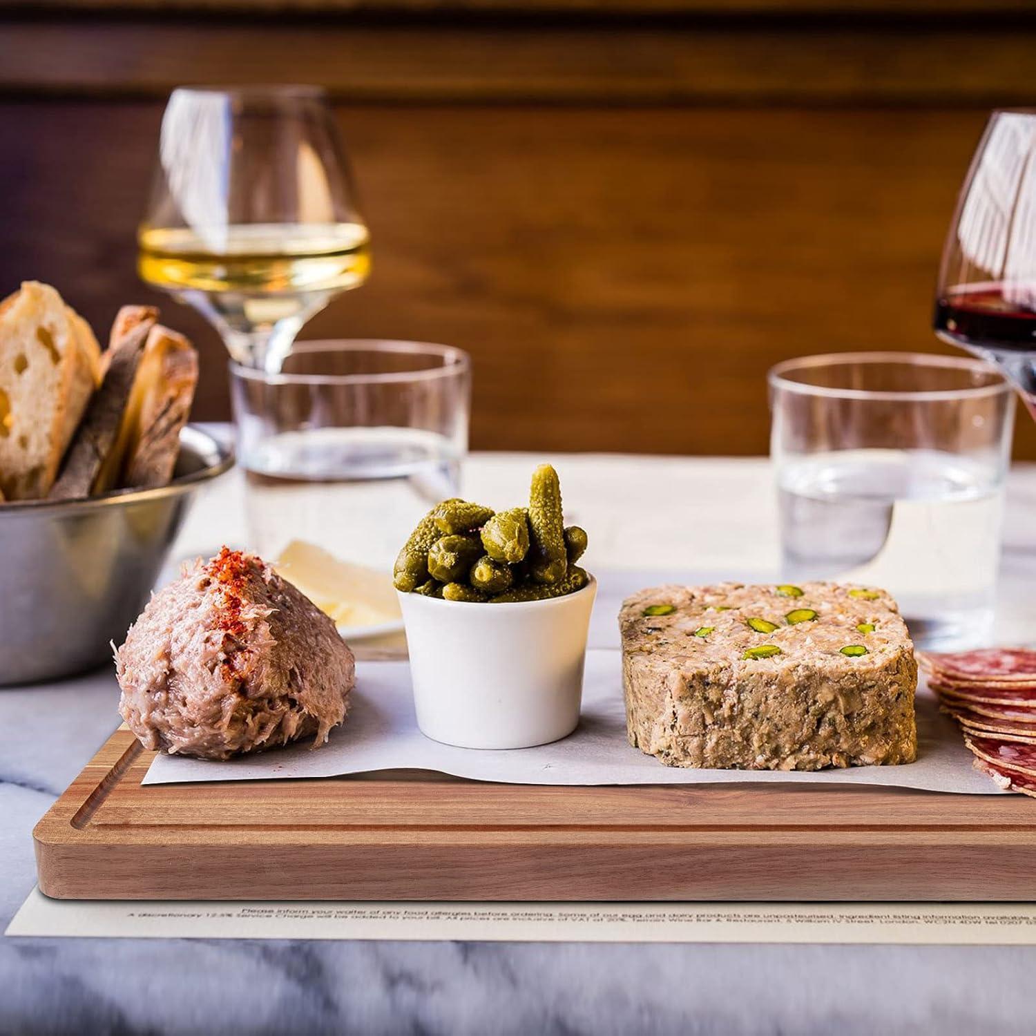 Tabla de Cortar Grande de Madera de Acacia Fashionwu 61x46 cm