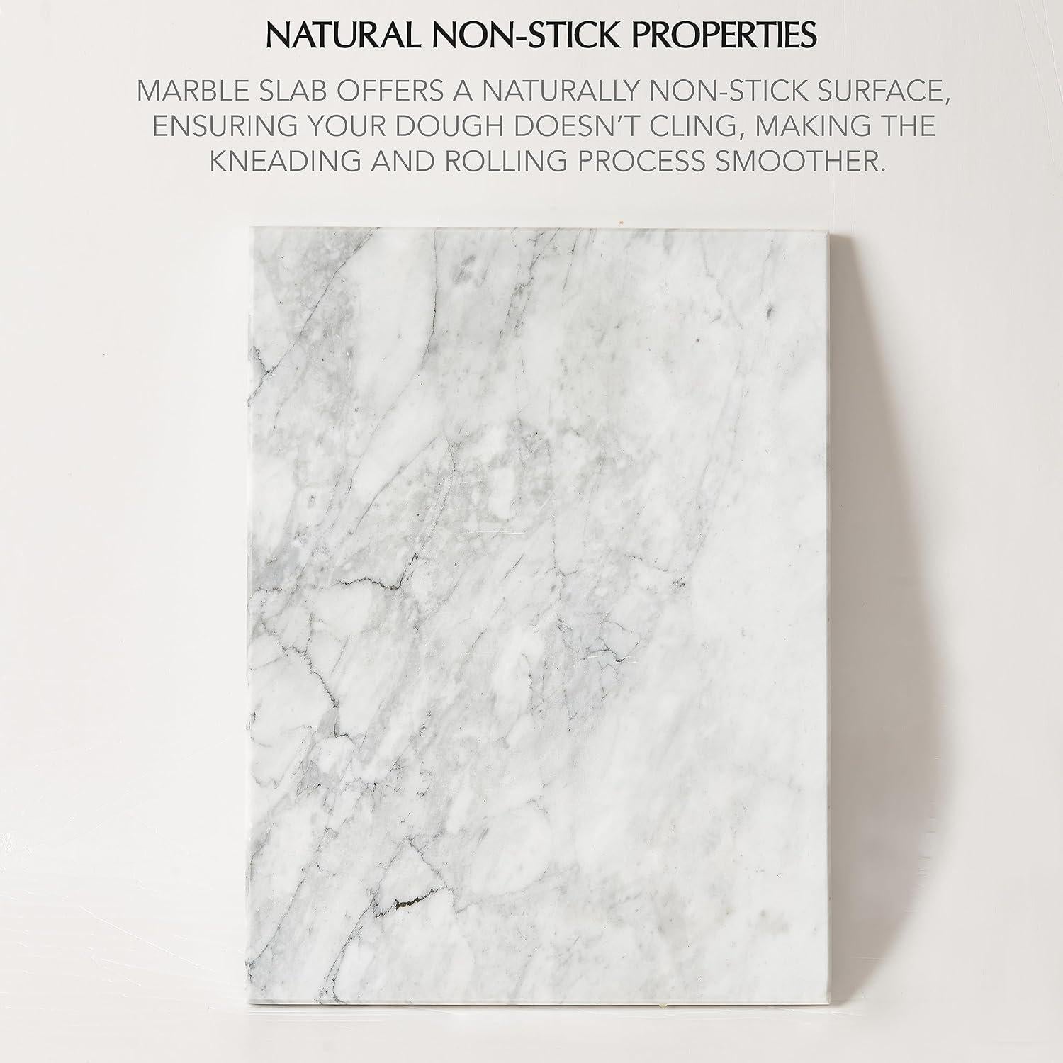 Tabla de Cortar de Mármol RIXLI 40.6x30.5cm Antideslizante