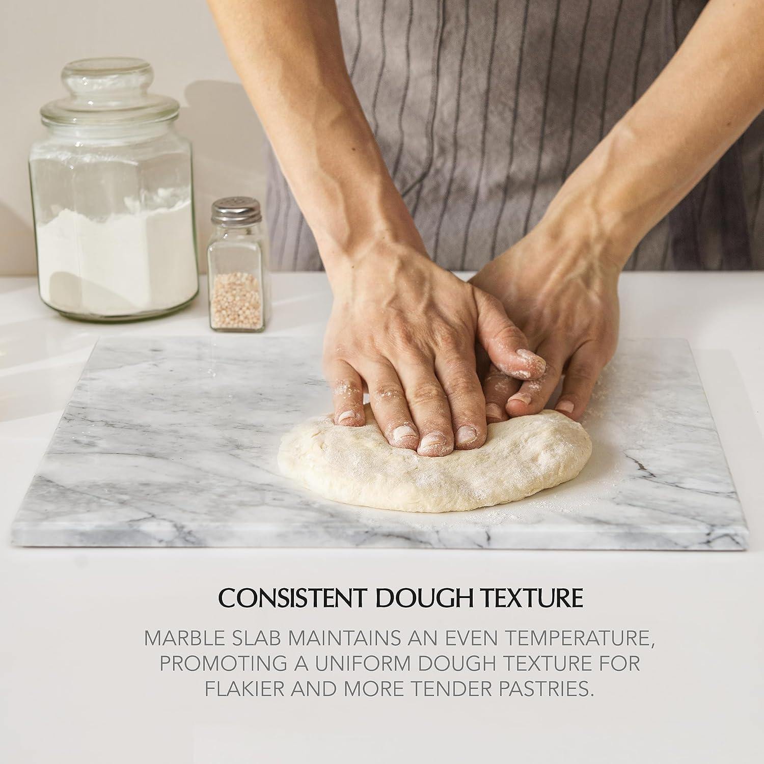 Tabla de Cortar de Mármol RIXLI 40.6x30.5cm Antideslizante