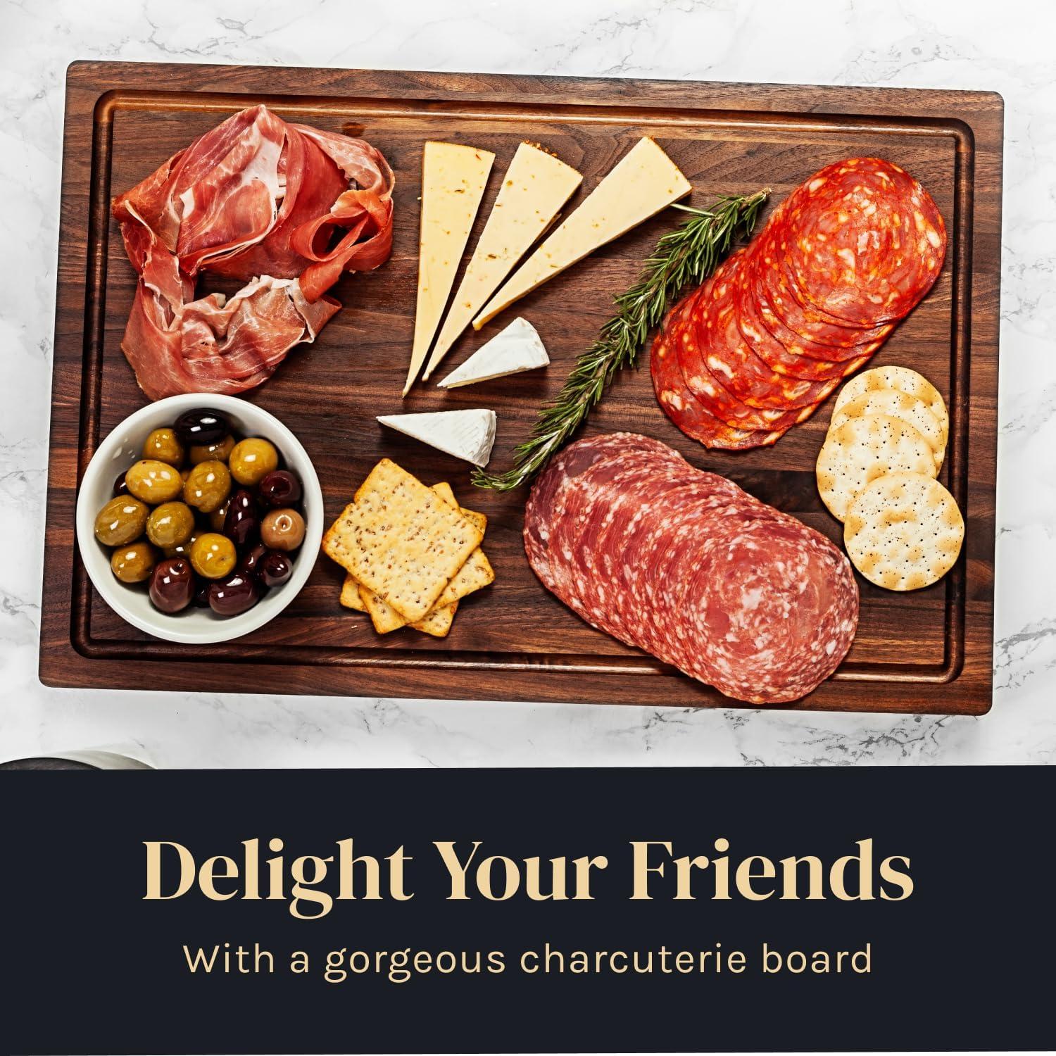 Tabla de Cortar Reversible de Madera de Nogal Mevell 43x27 cm