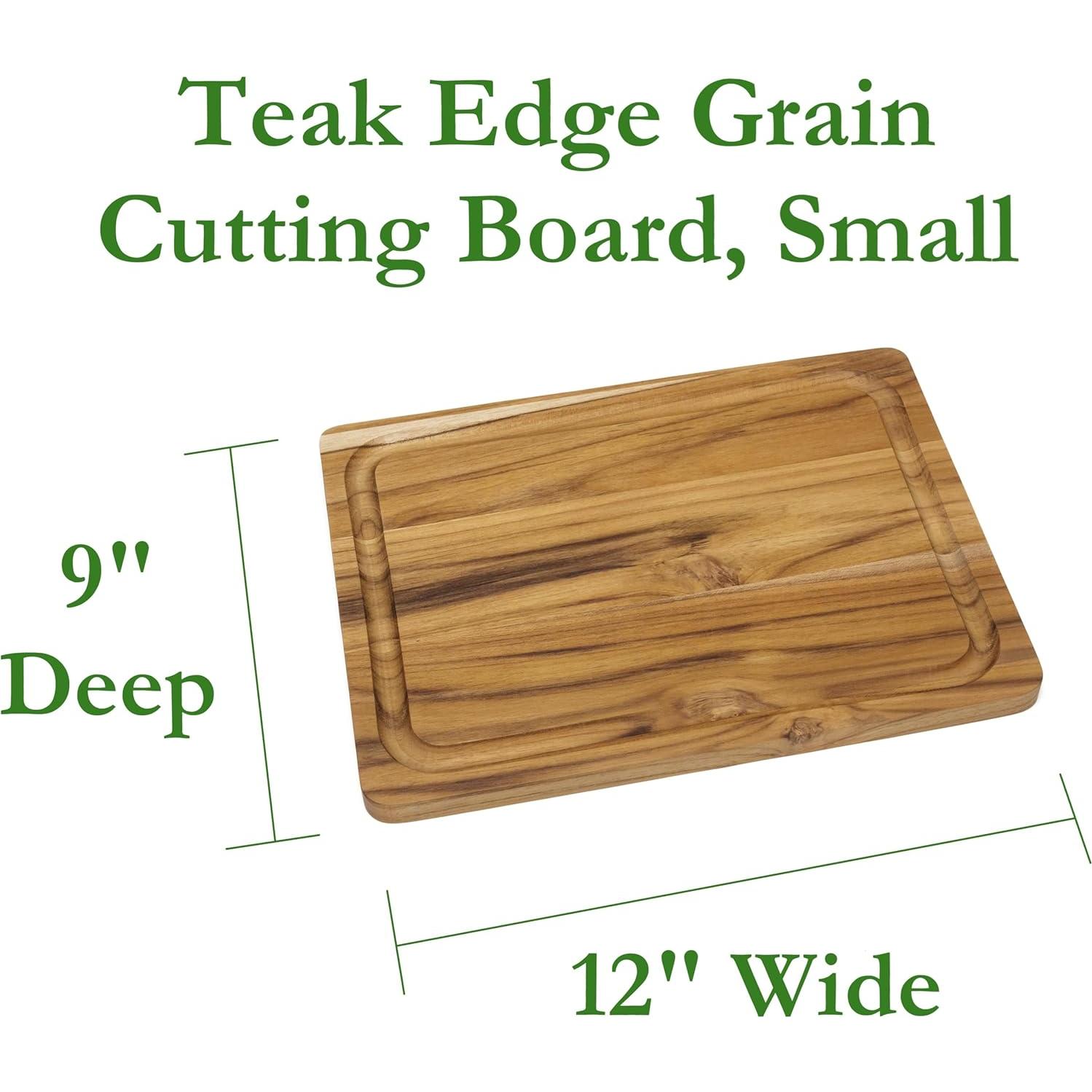 Tabla de Cortar y Servir Lipper International de Teca 30.5x22.9 cm