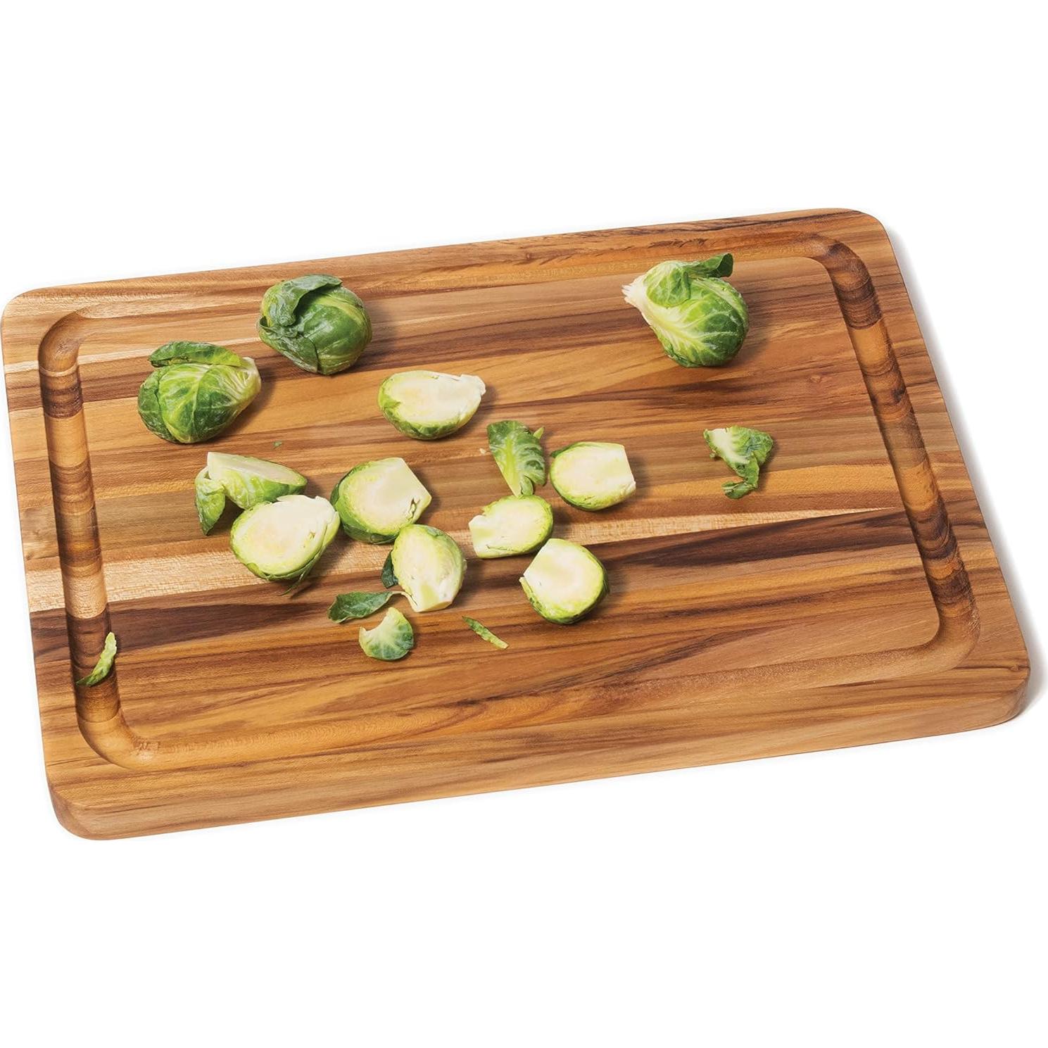 Tabla de Cortar y Servir Lipper International de Teca 30.5x22.9 cm