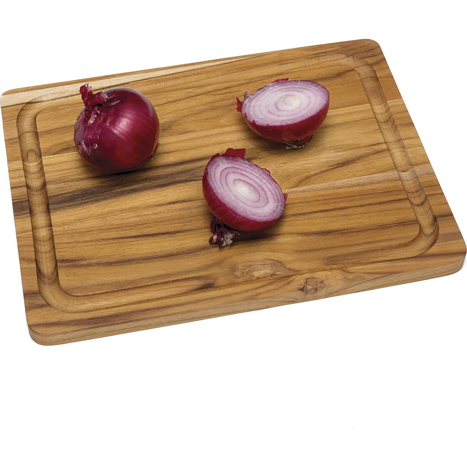 Tabla de Cortar y Servir Lipper International de Teca 30.5x22.9 cm