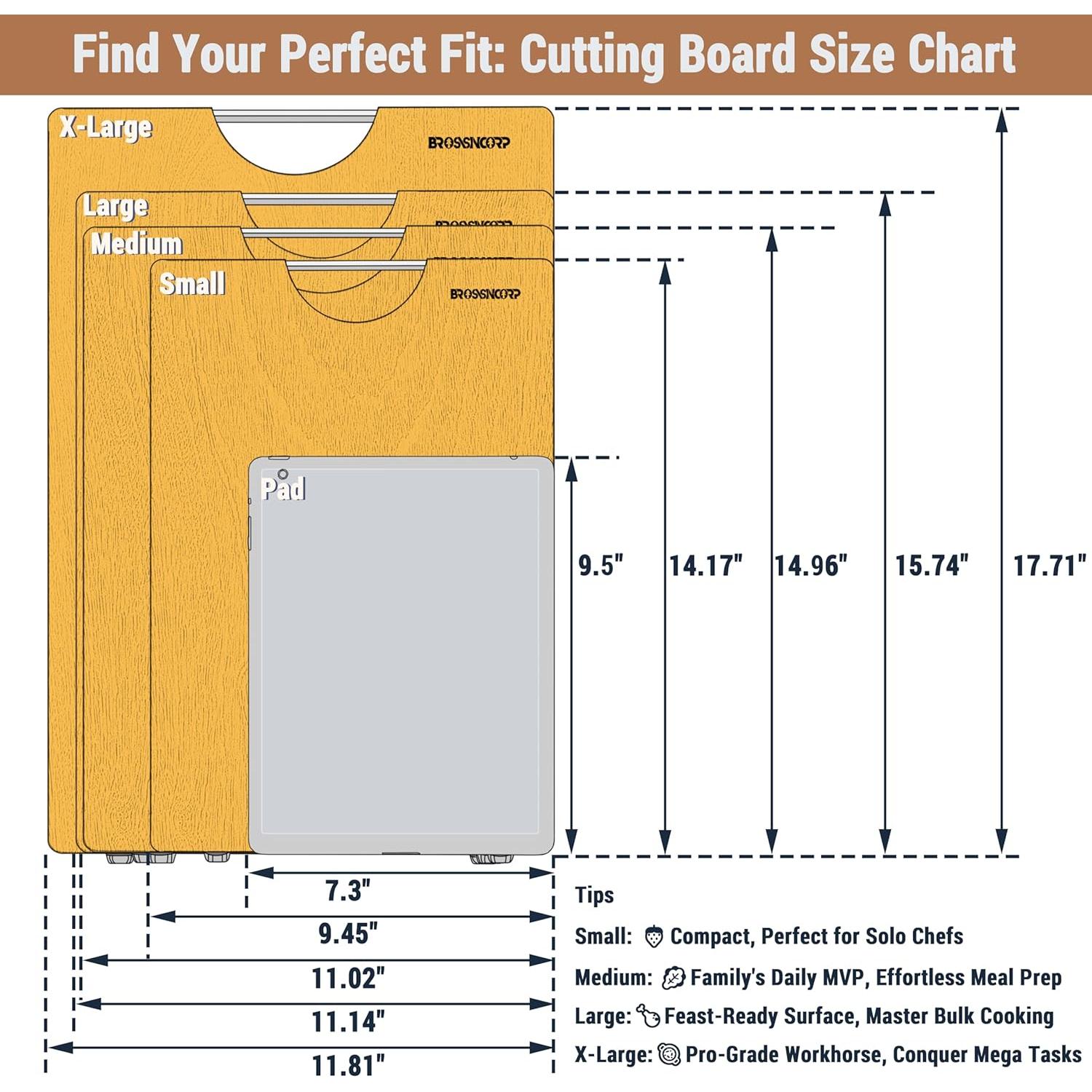 Real Solid Sapele Cutting Board One Piece No Glue Non Toxic All Whole Single Wood Butcher Block Thick Hard Wood Heavy Duty Edge Grain (X-Large, 17.71"L*11.81"W*1.18"Th)