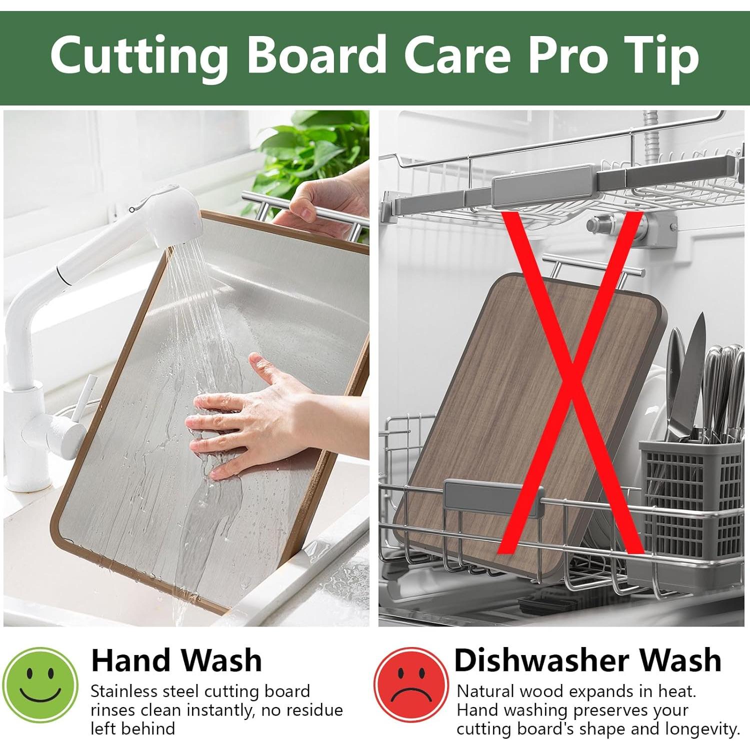 Tabla de Cortar Doble Cara Labeta 41.4x27.9 cm Acero Inoxidable