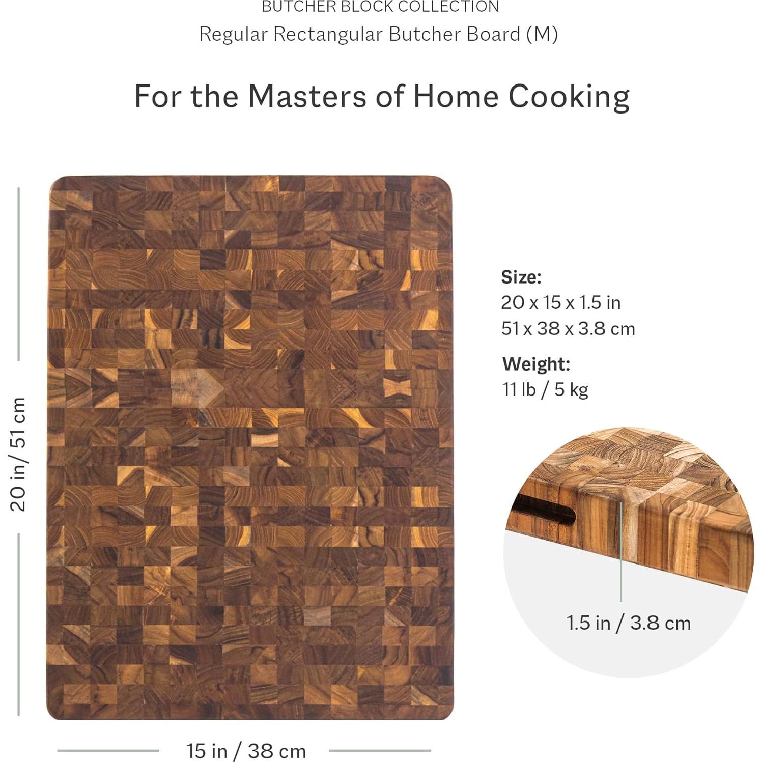 Tabla de Cortar Grande Teakhaus de Madera de Teca Ecológica