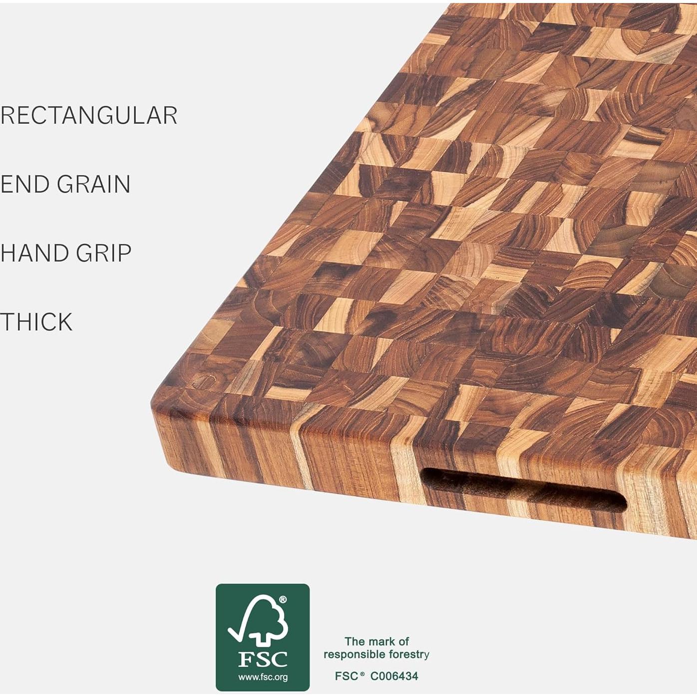 Tabla de Cortar Grande Teakhaus de Madera de Teca Ecológica