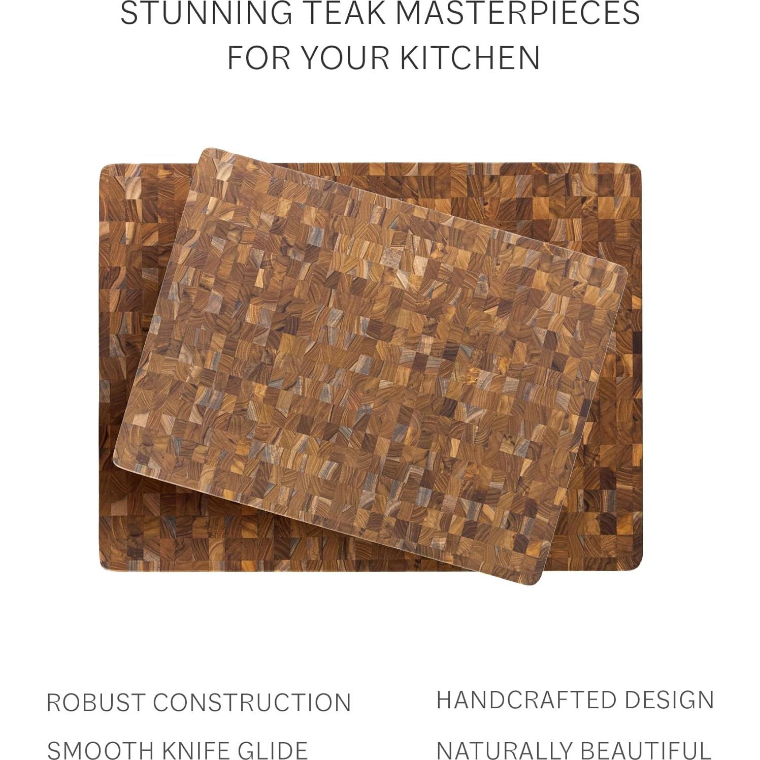 Tabla de Cortar Grande Teakhaus de Madera de Teca Ecológica