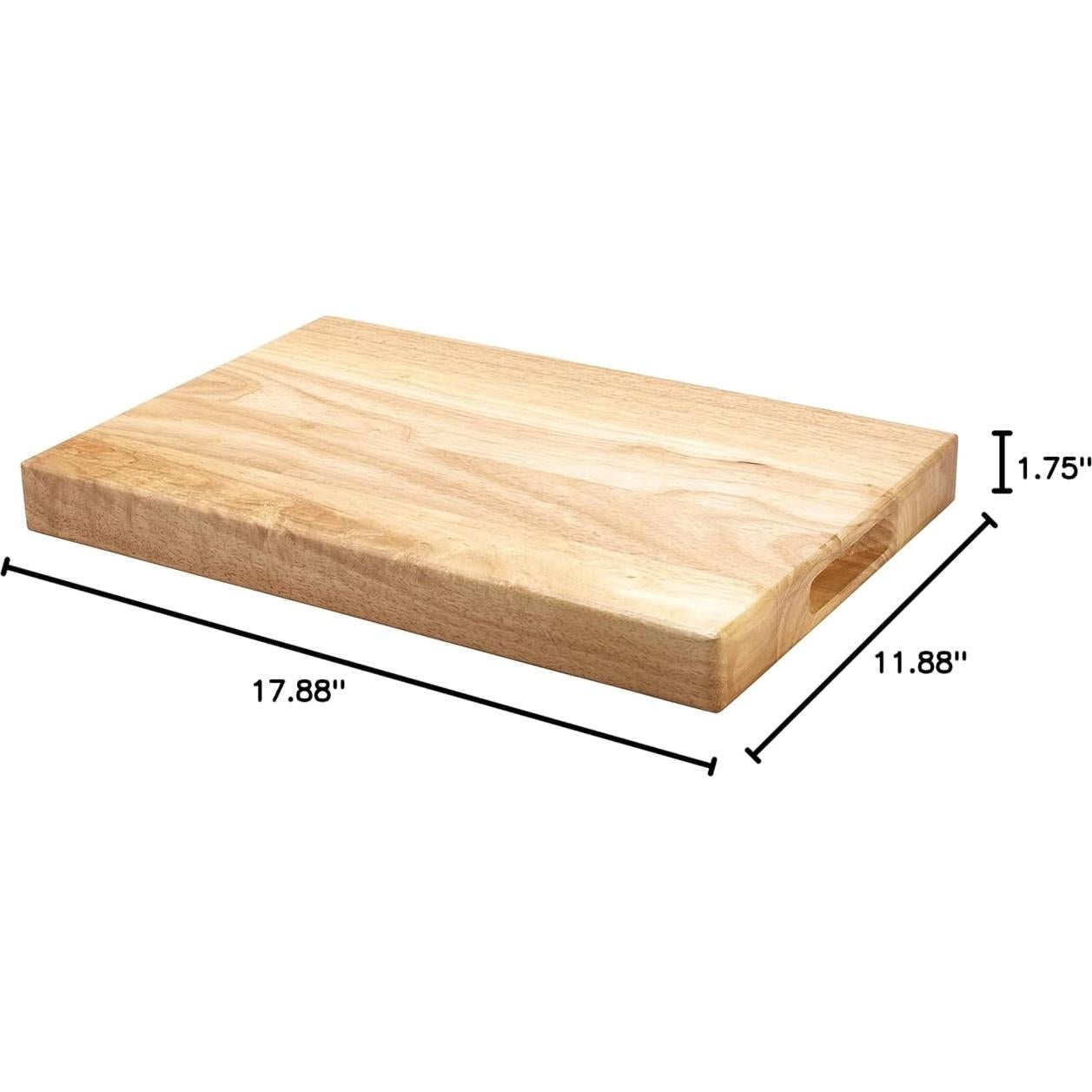 Tabla de Cortar de Madera Winco WCB-1218 30x45 cm Beige