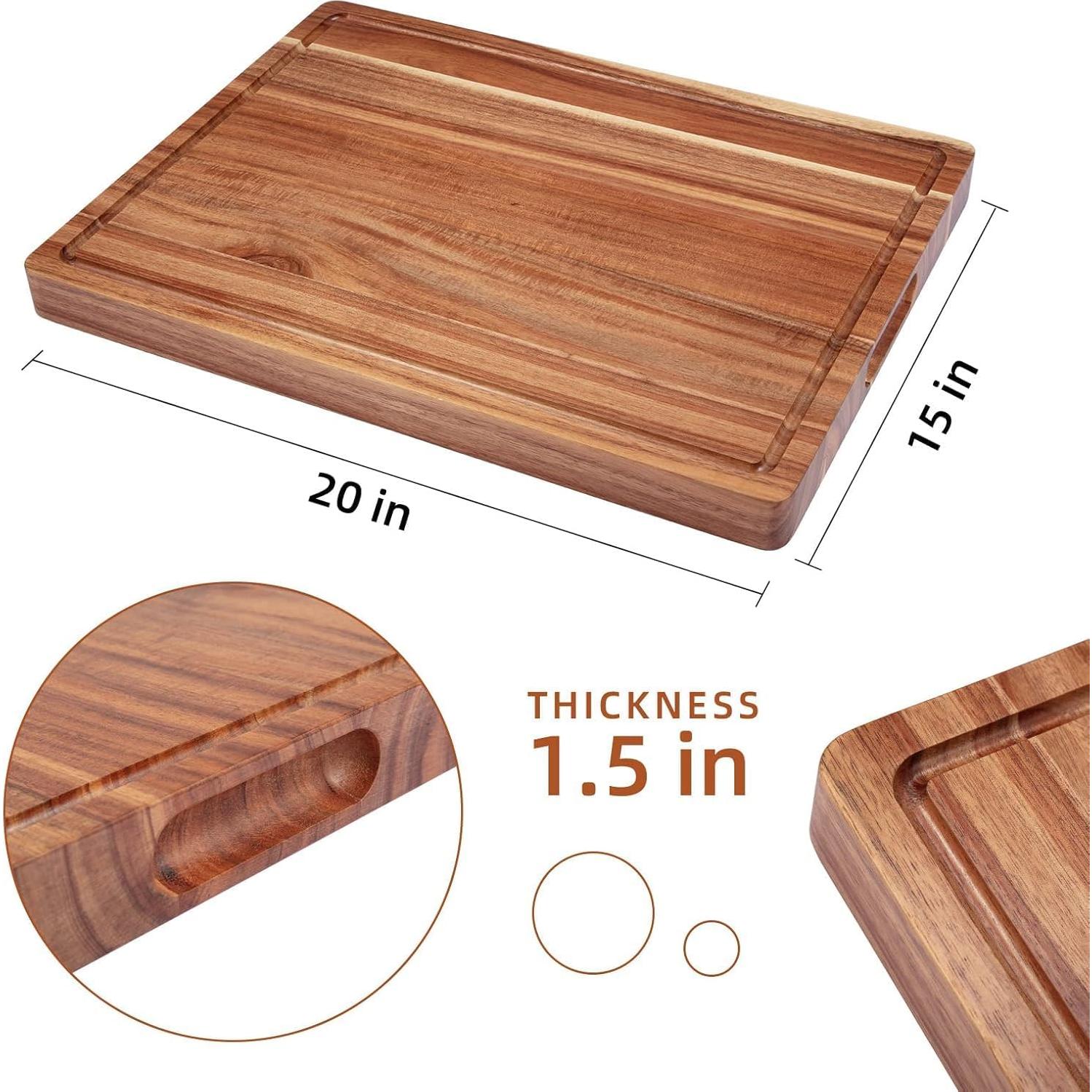 Tabla de Cortar Grande DYTesa de Madera de Acacia 50.8x38.1cm