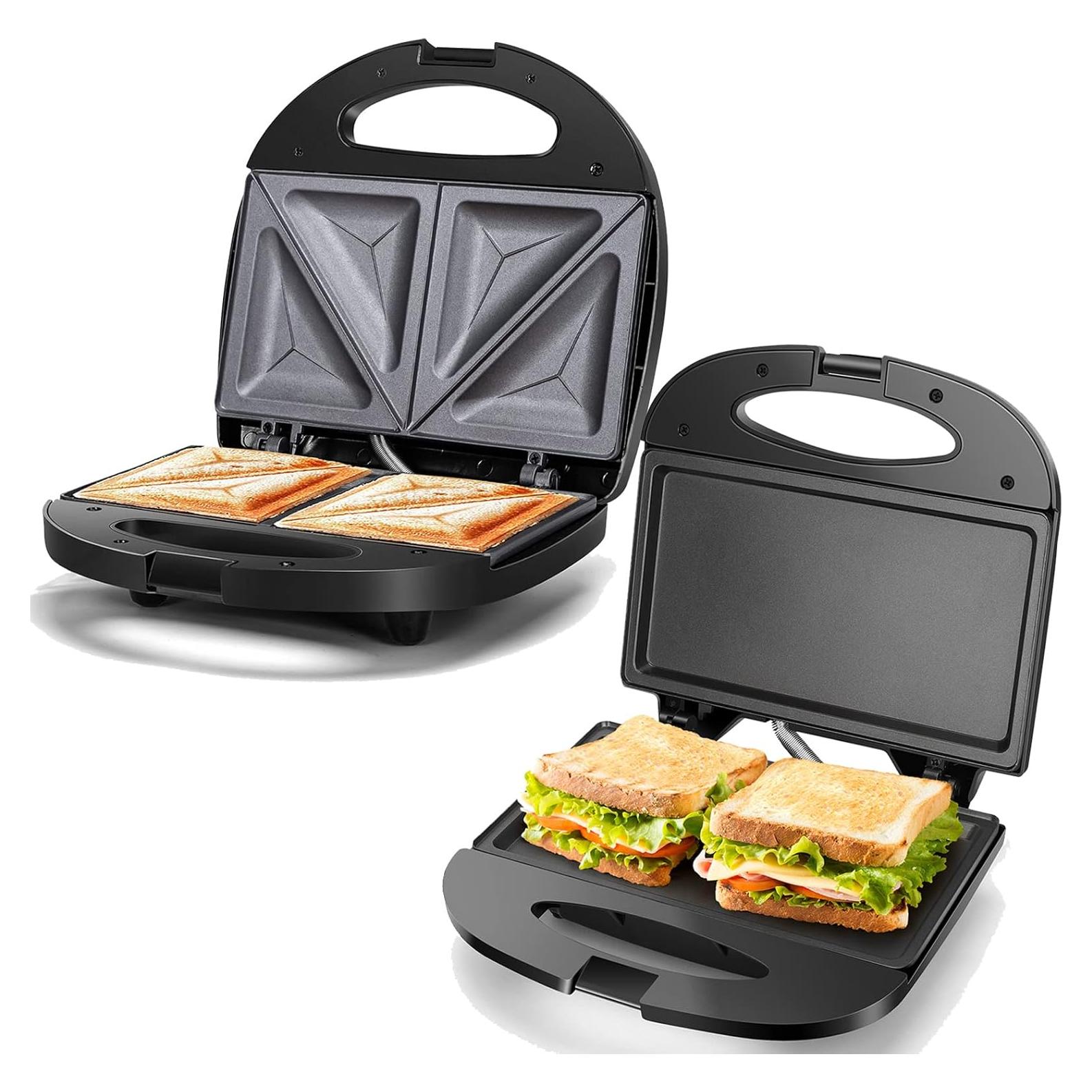 Tostadora de Sándwich Aigostar 750W Placas Antiadherentes