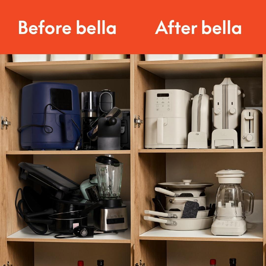 Sartén Plegable Bella 1500W Cerámica Antiadherente 2 Zonas