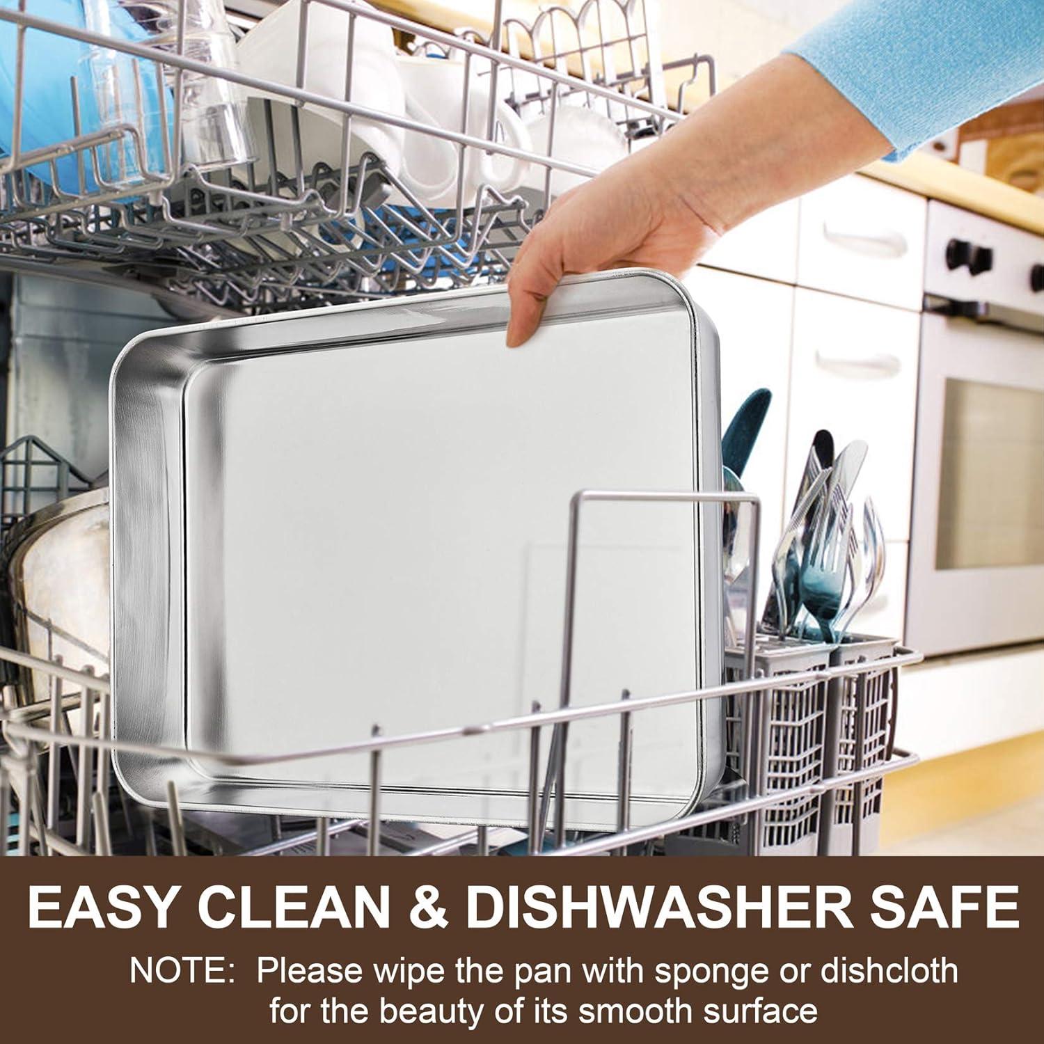 Sartén Rectangular P&P CHEF Acero Inoxidable 31.2 cm - 2 Piezas