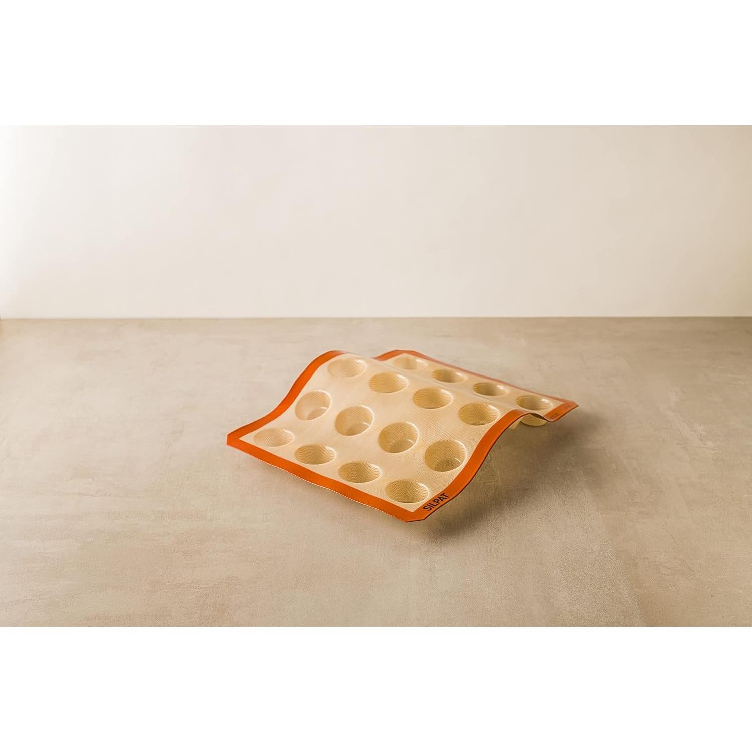 Molde Mini Muffin Silpat 20 Huecos Antiadherente 29.5x40cm