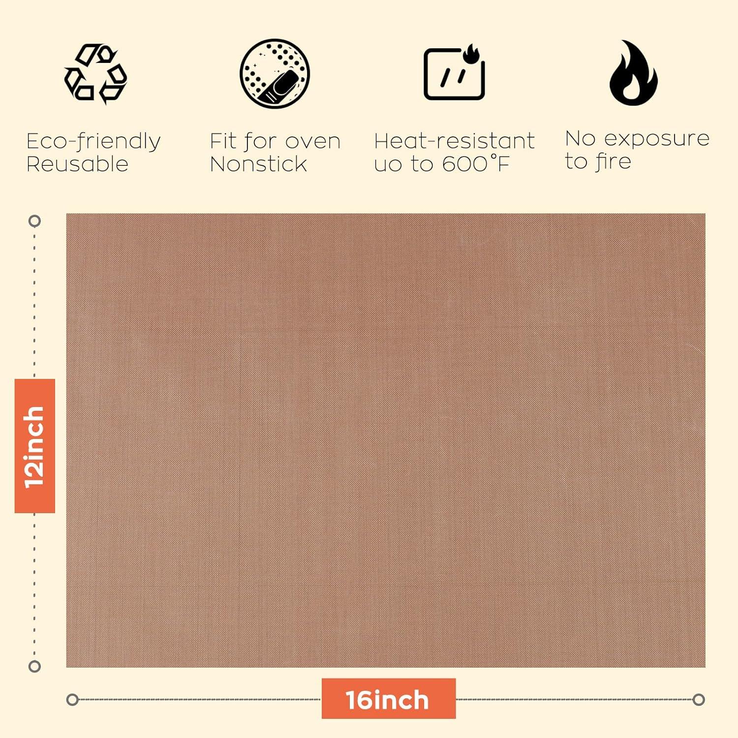 Hojas de Teflón Reutilizables HTVRONT 30.48x40.64 cm - Paquete de 3