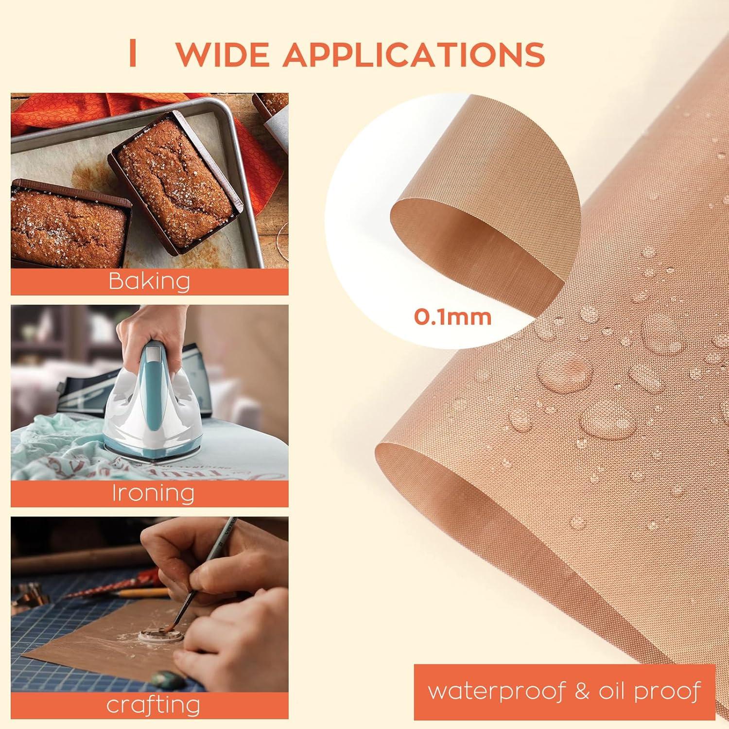 Hojas de Teflón Reutilizables HTVRONT 30.48x40.64 cm - Paquete de 3