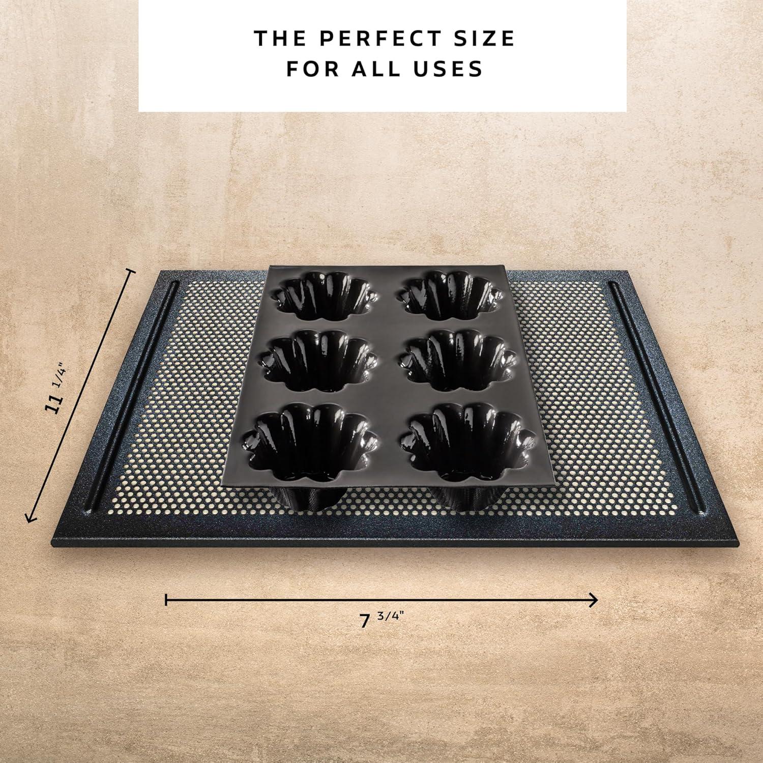 Molde de Silicona Silpat para 6 Briochettes - Negro