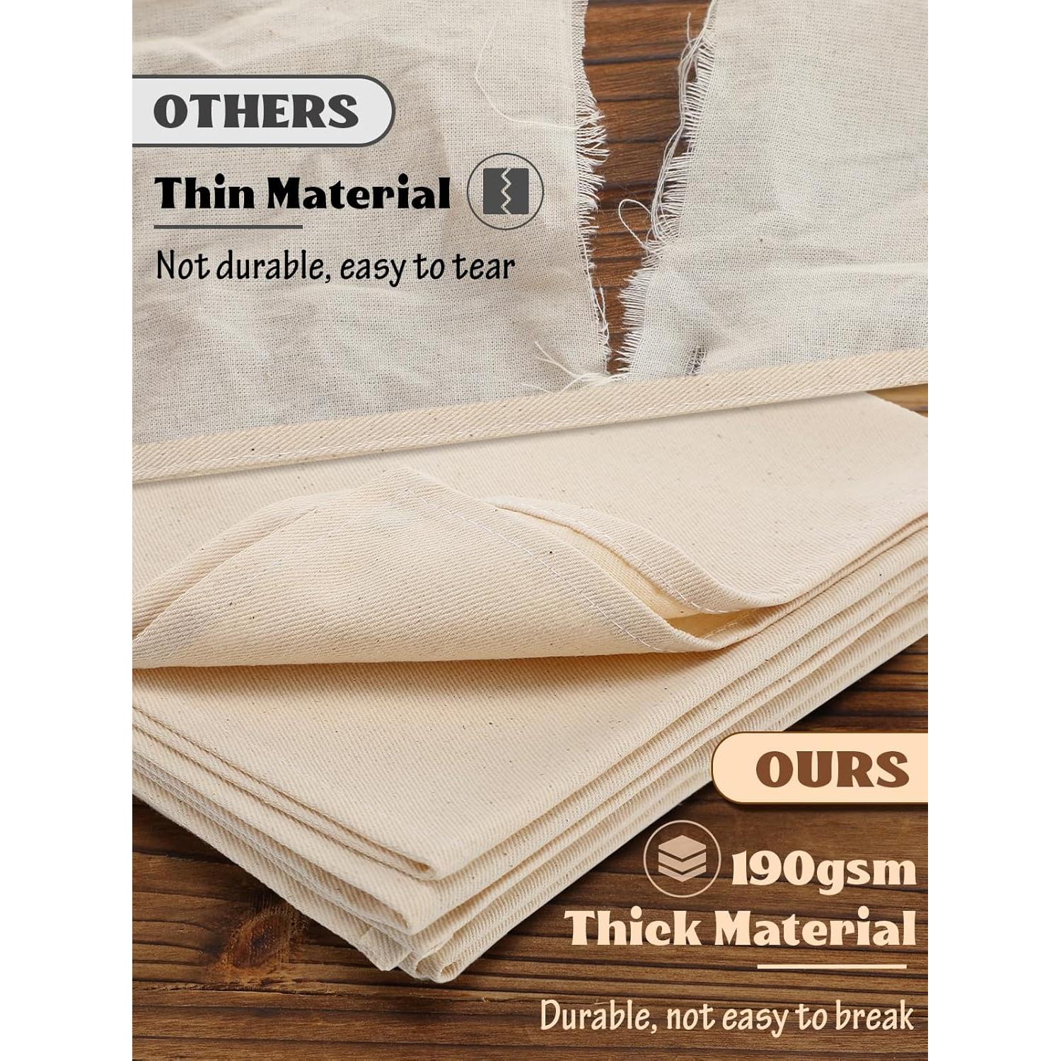 Toallas de Té ANPHSIN 71x71cm 100% Algodón para Fermentación Pan