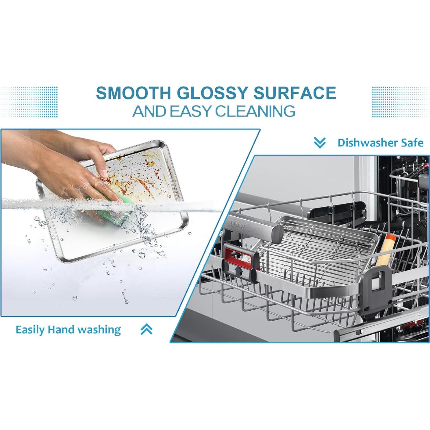 Sartén Mini TeamFar Acero Inoxidable 23 cm con Rejilla y Alfombrilla