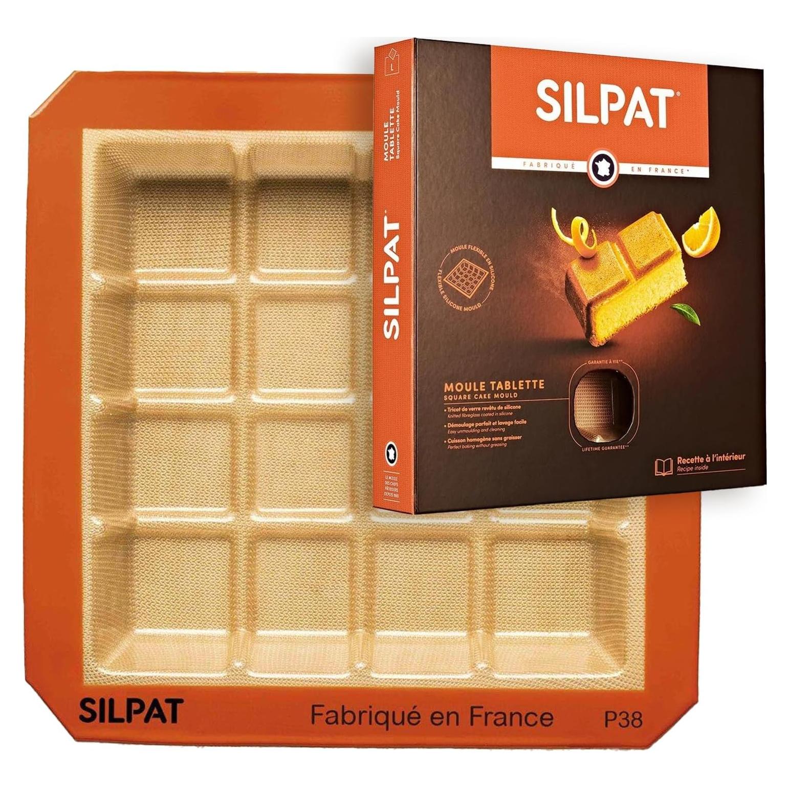 Molde Cuadrado Silpat 20.32 cm - 16 Porciones Antiadhesivo