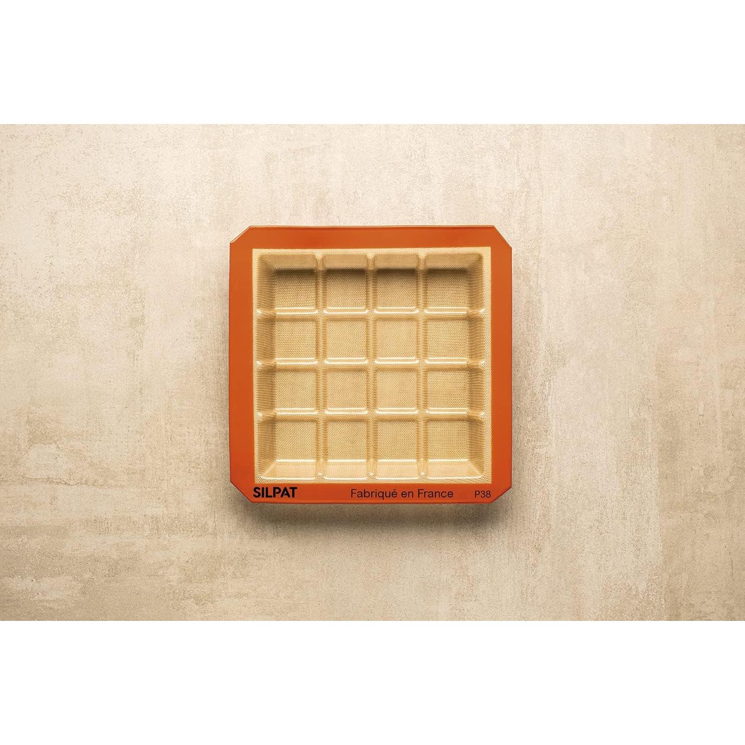 Molde Cuadrado Silpat 20.32 cm - 16 Porciones Antiadhesivo