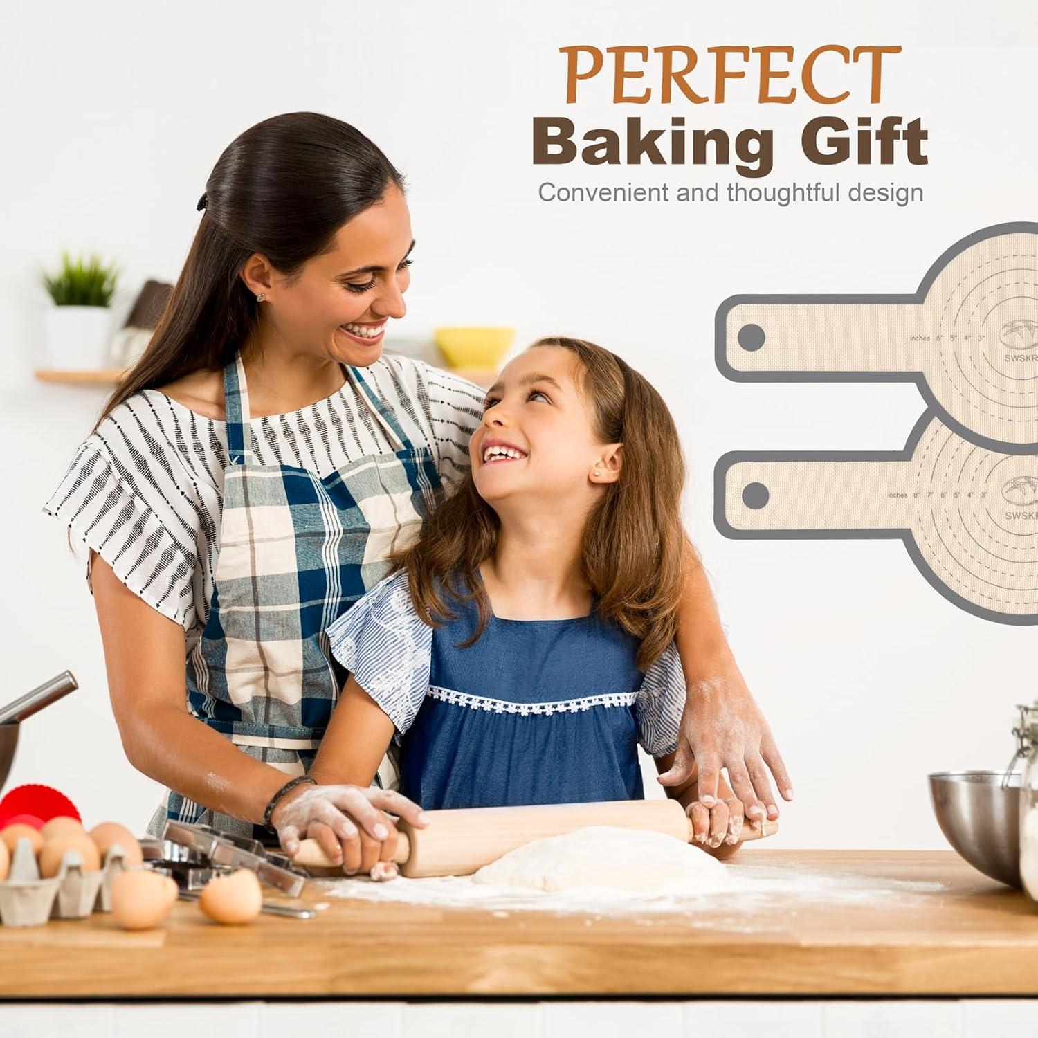 Sling de Pan de Silicona SWSKR 2 Pcs Antideslizante 21.1-24.1 cm