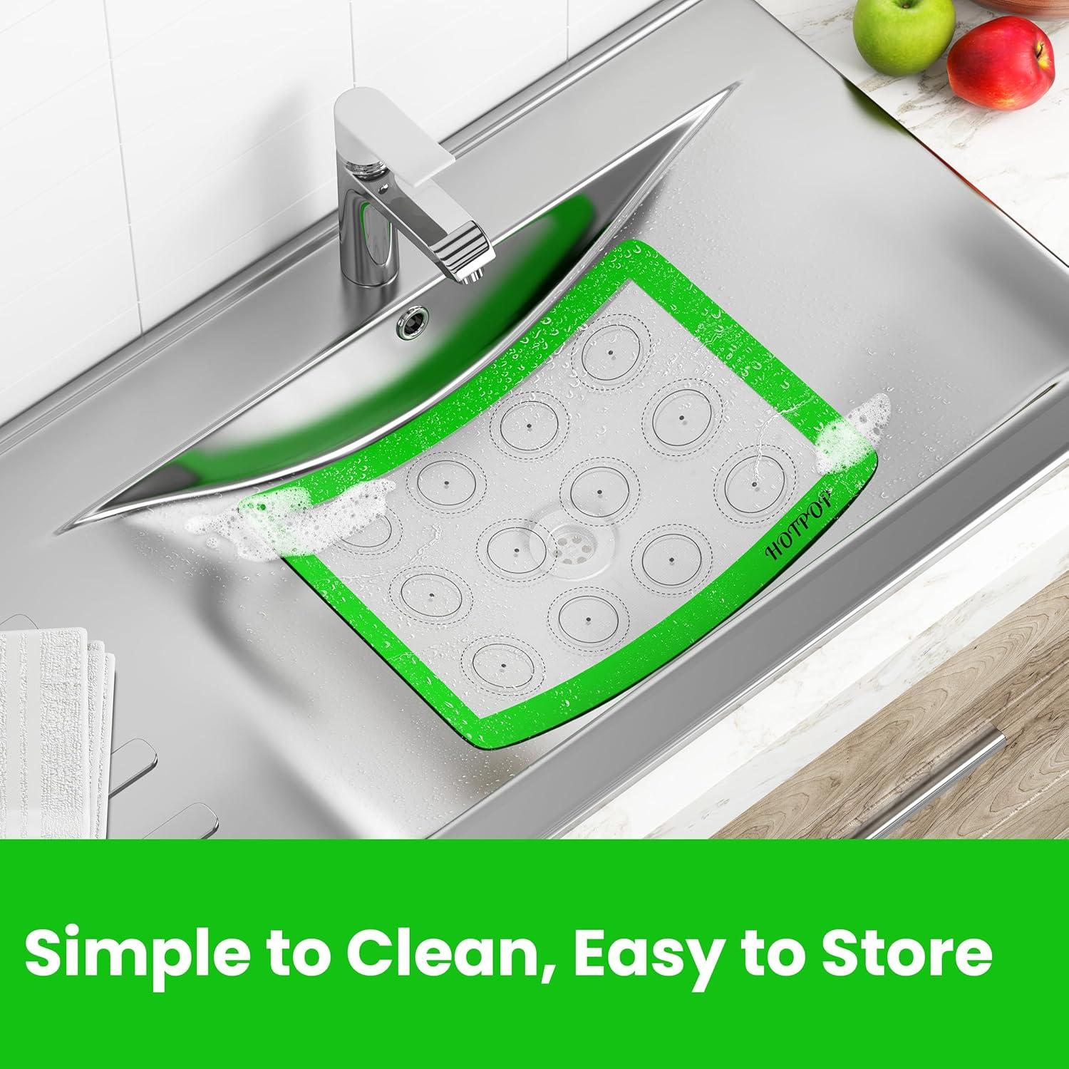 Alfombrillas de Hornear Silicona HOTPOP 4 Piezas 41.91x29.46 cm