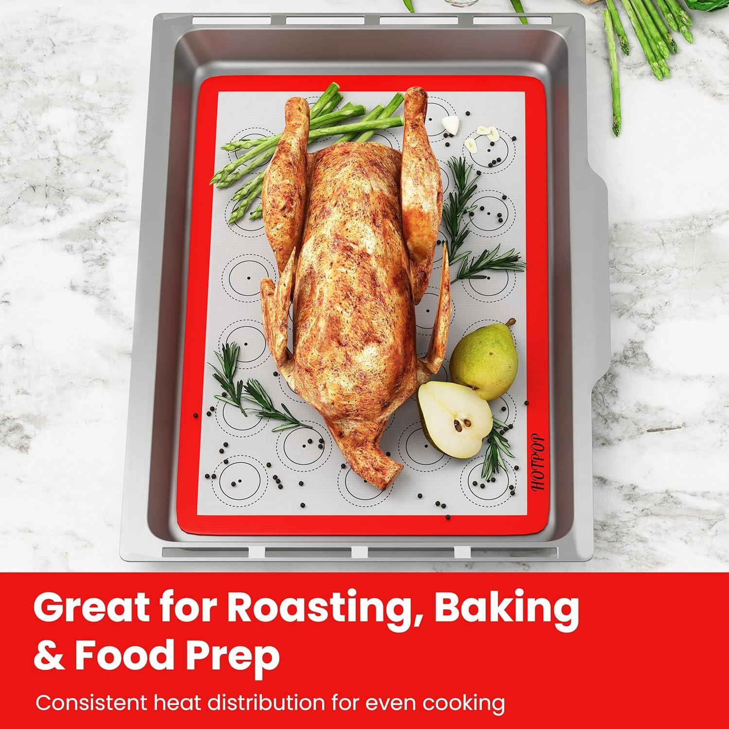 Alfombrillas de Hornear Silicona HOTPOP 4 Piezas 41.91x29.46 cm