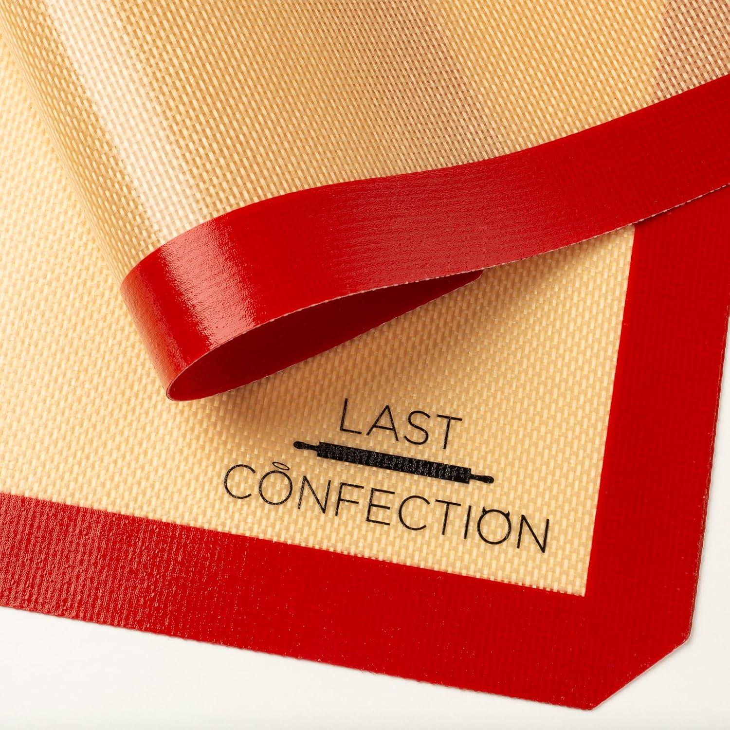 Silicone Baking Mat - Set of 2 Non-Stick Quarter Sheet (8-1/2" x 11-1/2") Professional Food Safe Tray Pan Liners