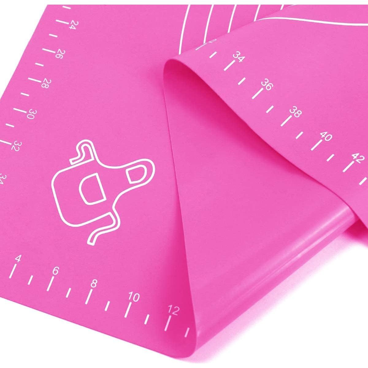 Alfombrilla de Silicona para Hornear SAMZAREULO 50x40 cm Rosa