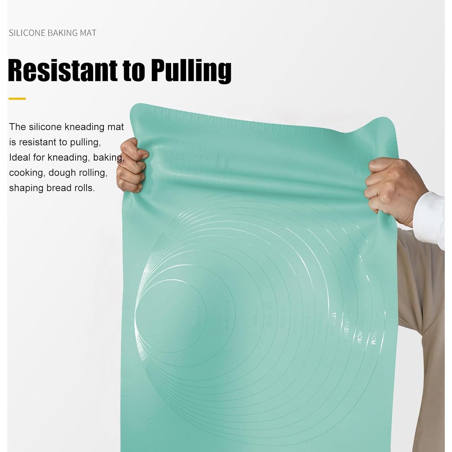 Alfombrilla de Silicona Bezseili 60x40cm Antiadherente Verde