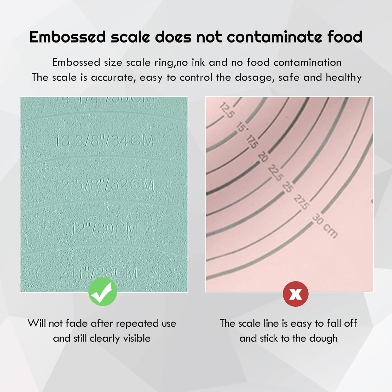 Alfombrilla de Silicona Bezseili 60x40cm Antiadherente Verde