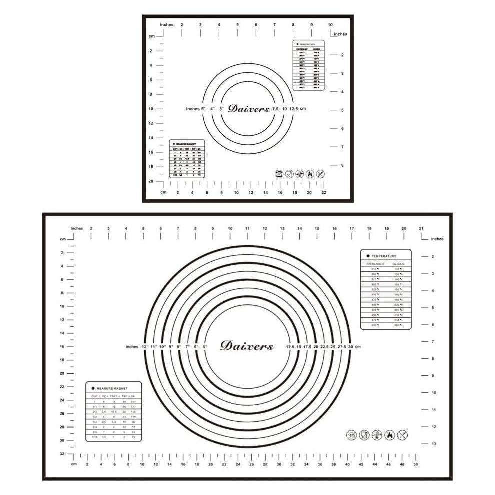 Juego de Tapetes de Silicona Daixers 2 Piezas Antiadherente