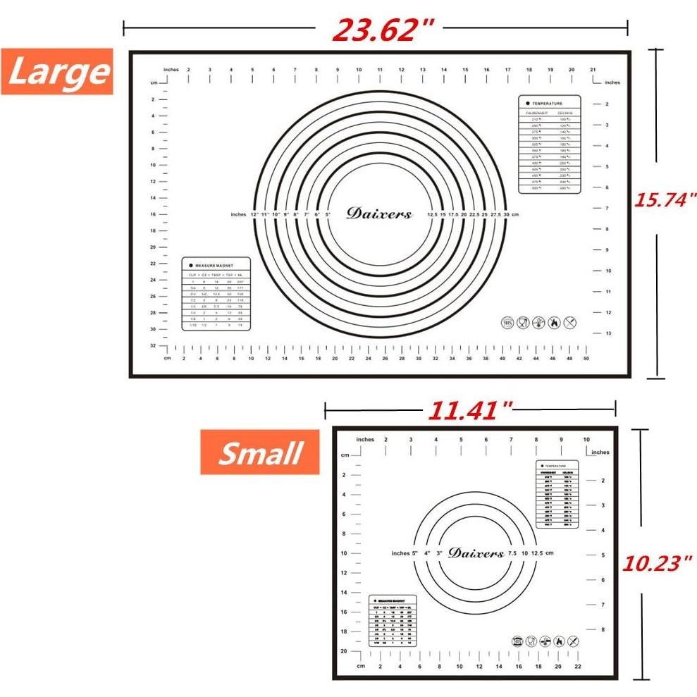 Juego de Tapetes de Silicona Daixers 2 Piezas Antiadherente