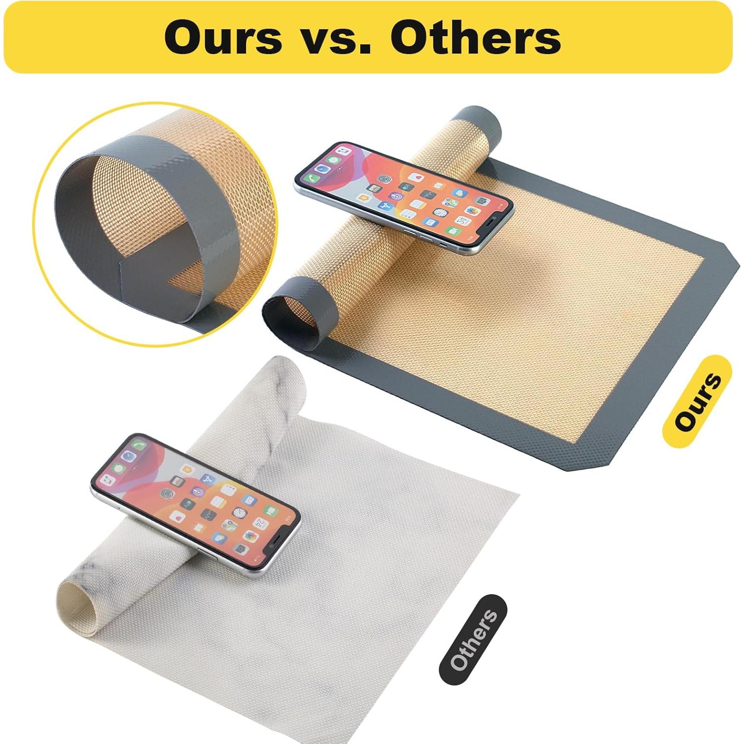 Alfombrilla de Silicona para Hornear Itlovei 41.91x29.46cm Gris