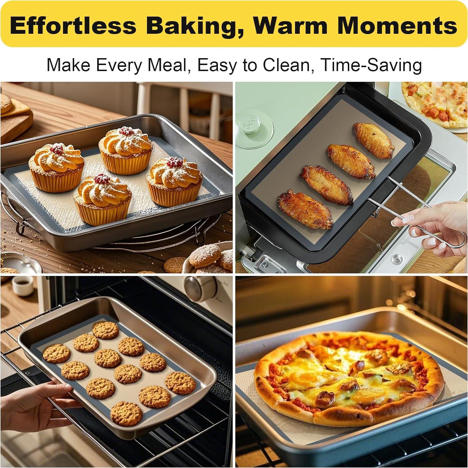 Alfombrilla de Silicona para Hornear Itlovei 41.91x29.46cm Gris