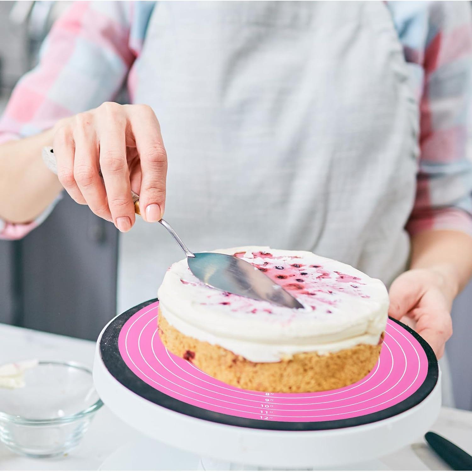 2 Alfombrillas de Silicona Redondas 30 cm YBEATY Antiadherentes