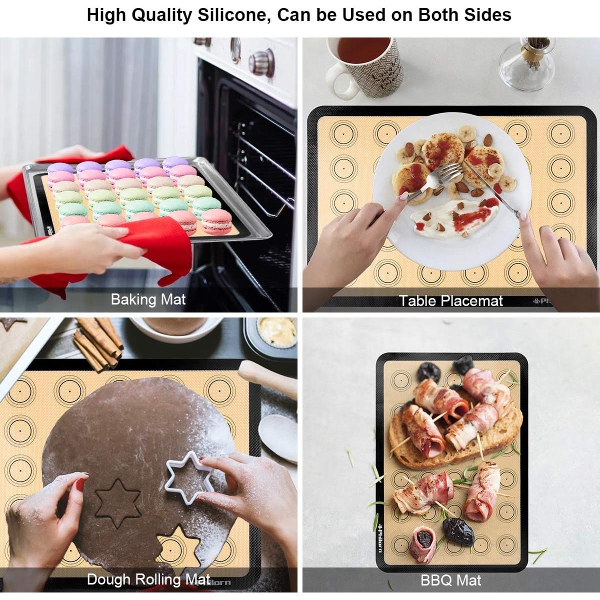Juego de Tapetes de Silicona PHILORN 42x29 cm Antiadherente