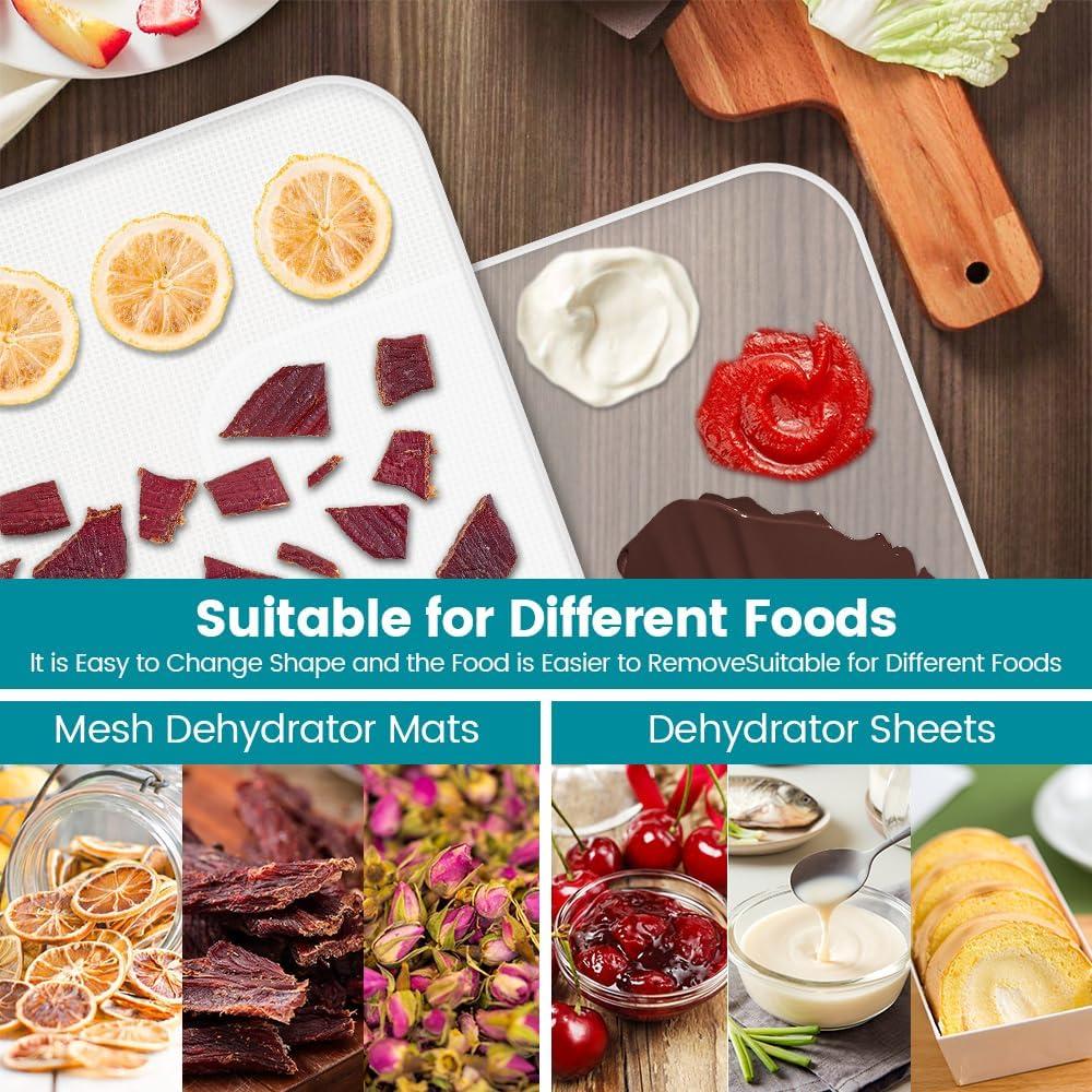 Juego de 16 Bandejas de Deshidratador Cercker Silicona 28 cm