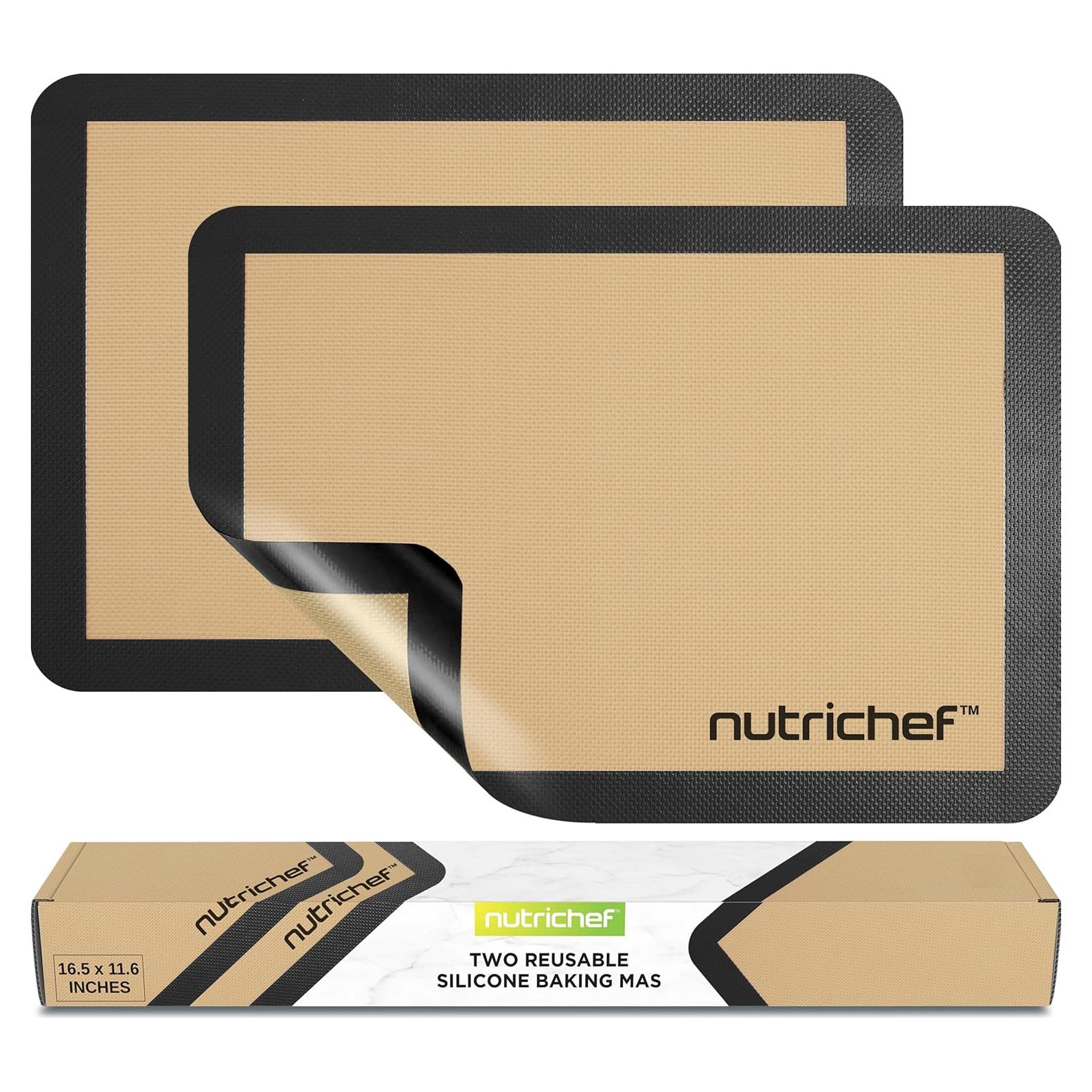 Tapetes de Silicona NutriChef - 2 Reutilizables 42 x 29.5 CM