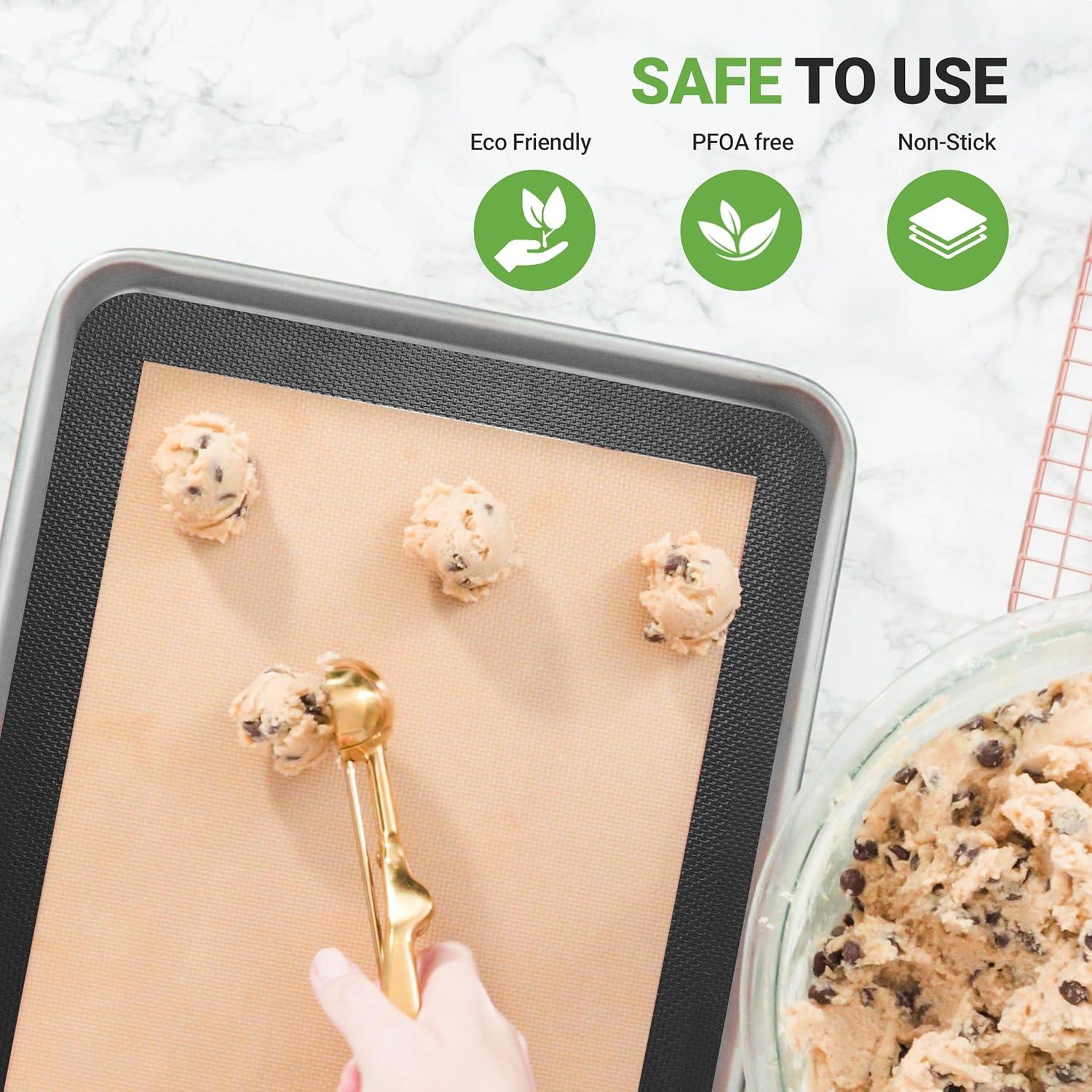 Tapetes de Silicona NutriChef - 2 Reutilizables 42 x 29.5 CM