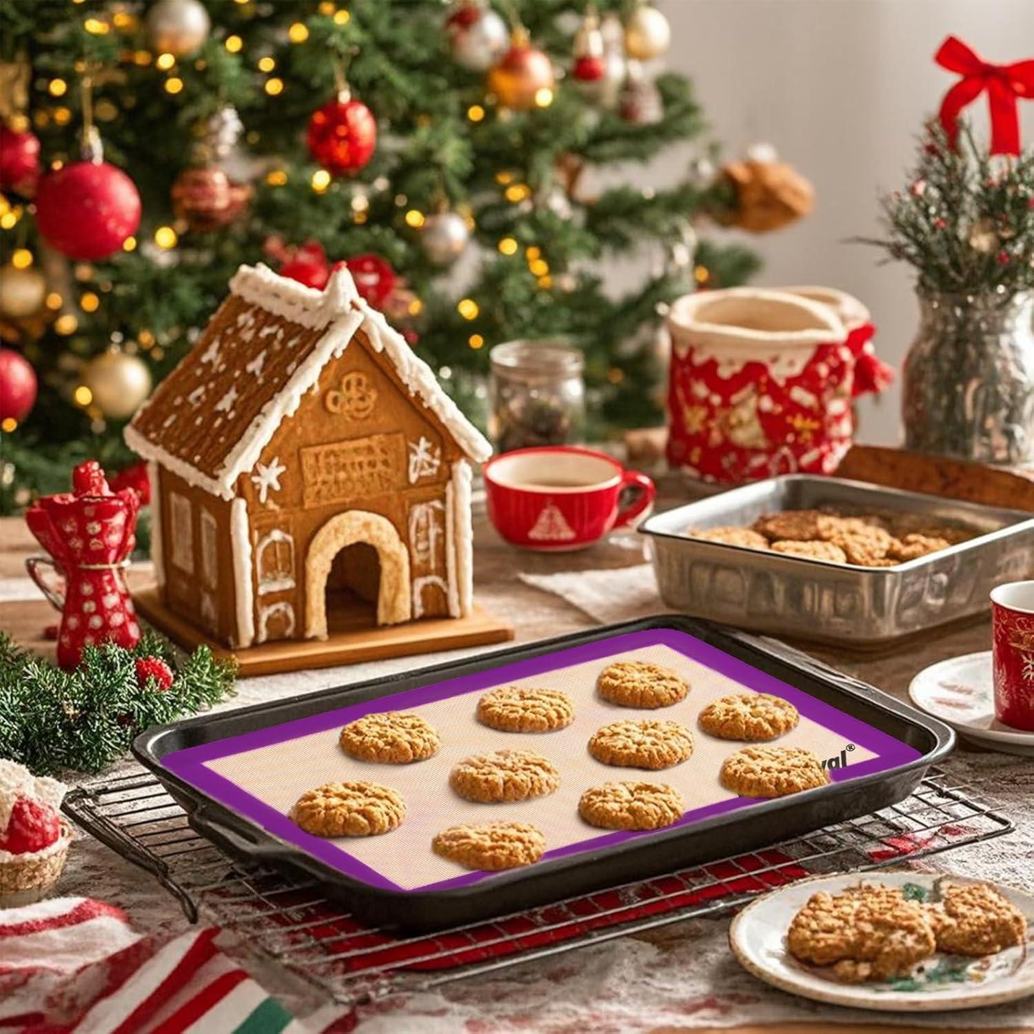 Paquete de 4 Tapetes de Silicona Antiadherentes Whisrvival