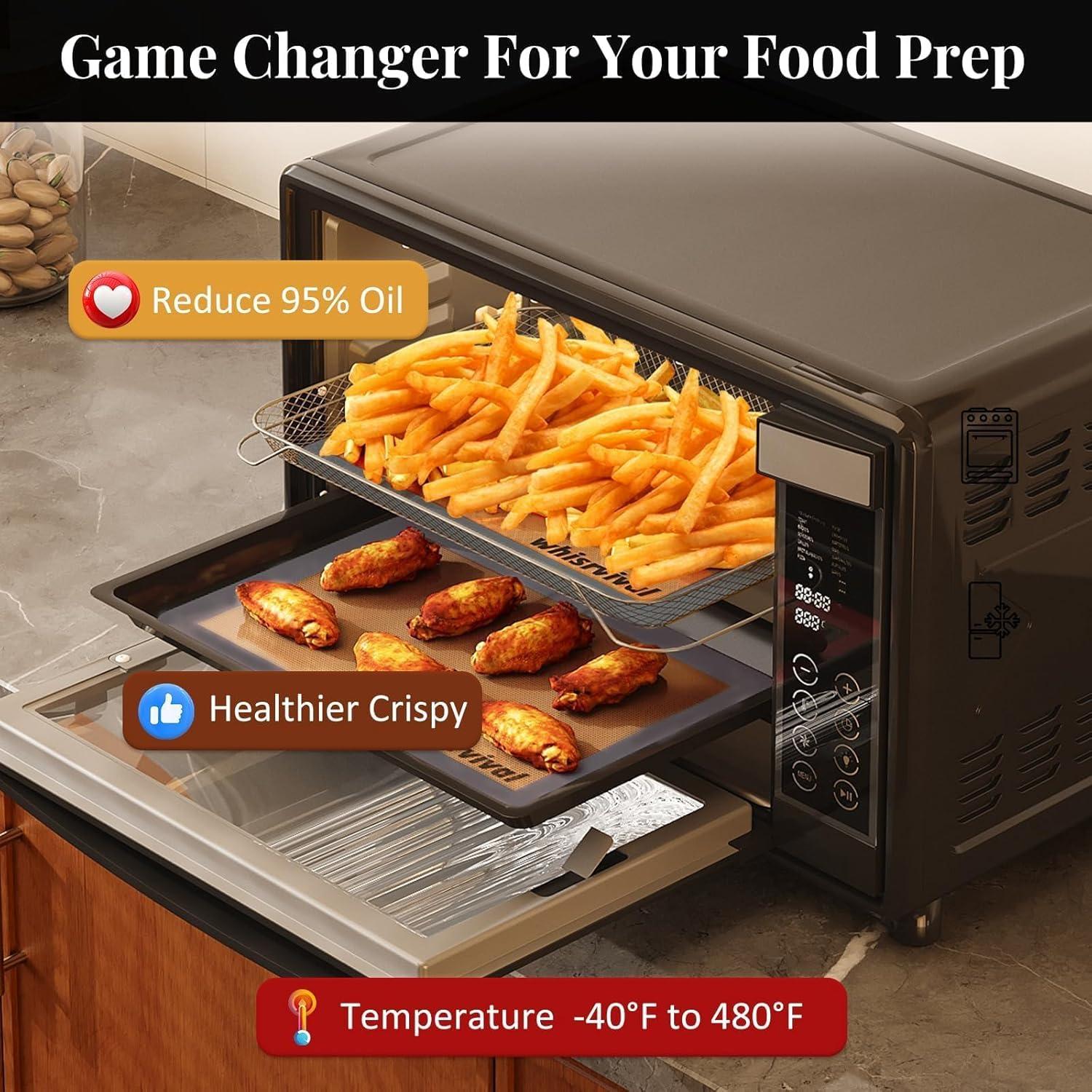 Paquete de 4 Tapetes de Silicona Antiadherentes Whisrvival