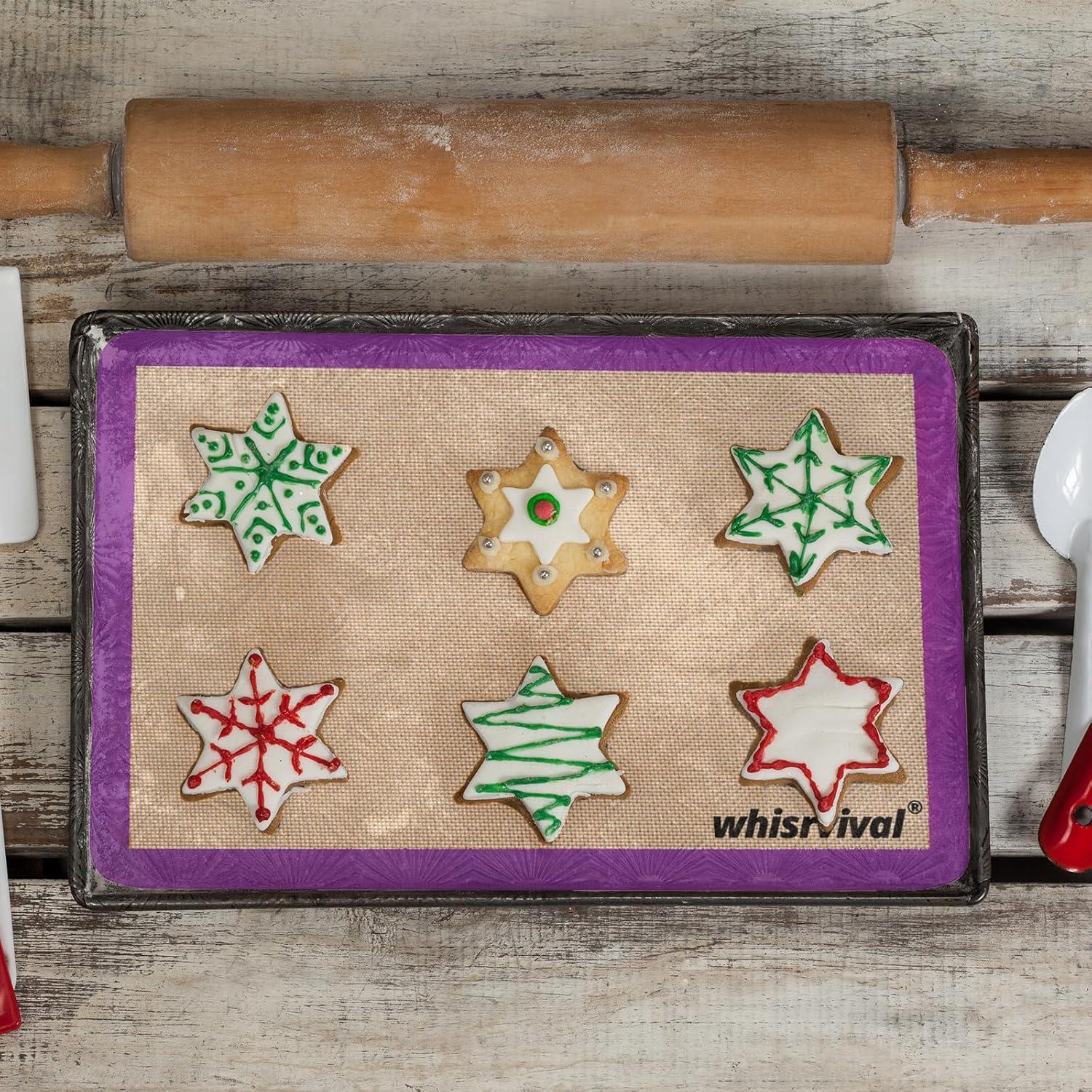 Paquete de 4 Tapetes de Silicona Antiadherentes Whisrvival