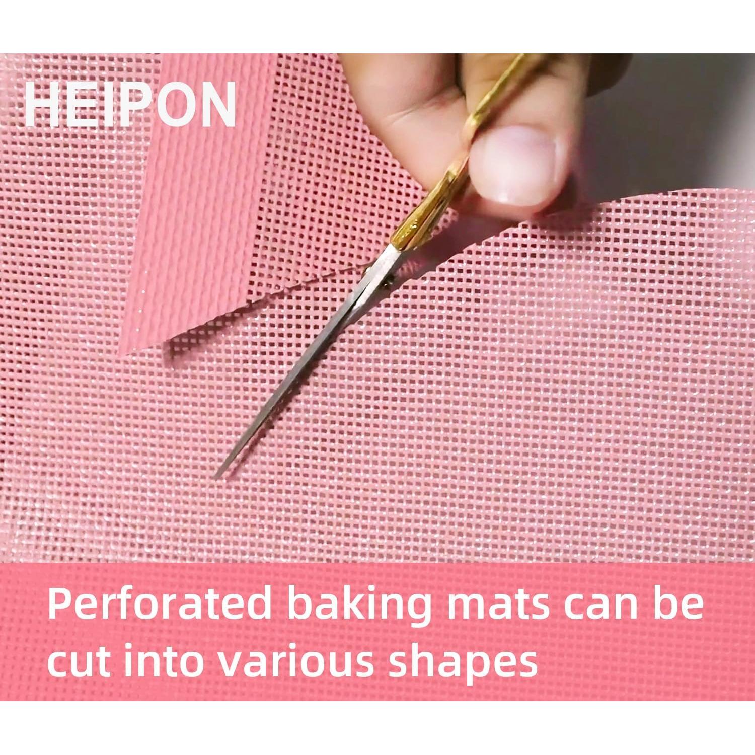 Alfombrilla de Hornear Silicona HEIPON 57x37 cm Antiadherente 2 Piezas