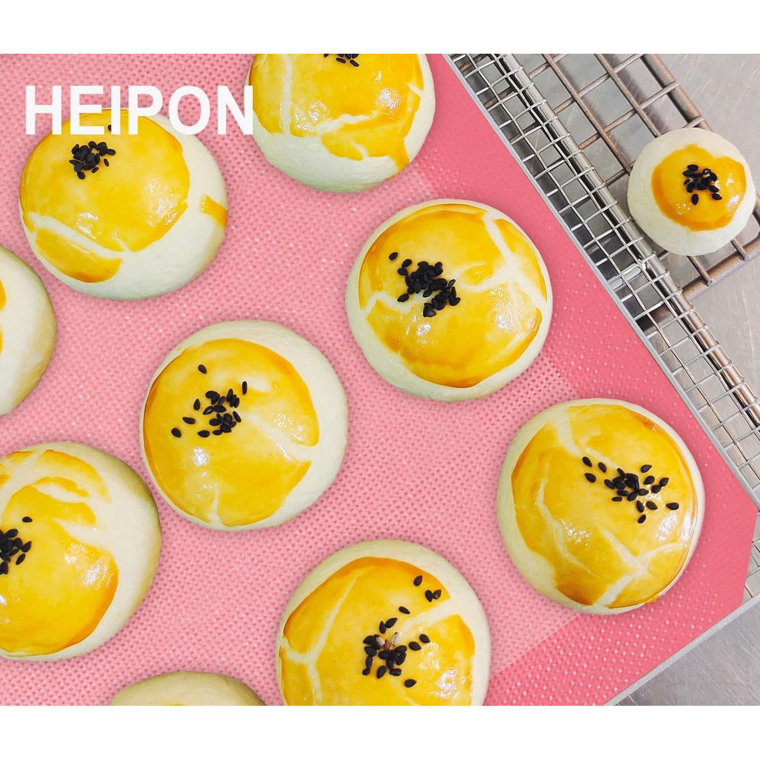 Alfombrilla de Hornear Silicona HEIPON 57x37 cm Antiadherente 2 Piezas